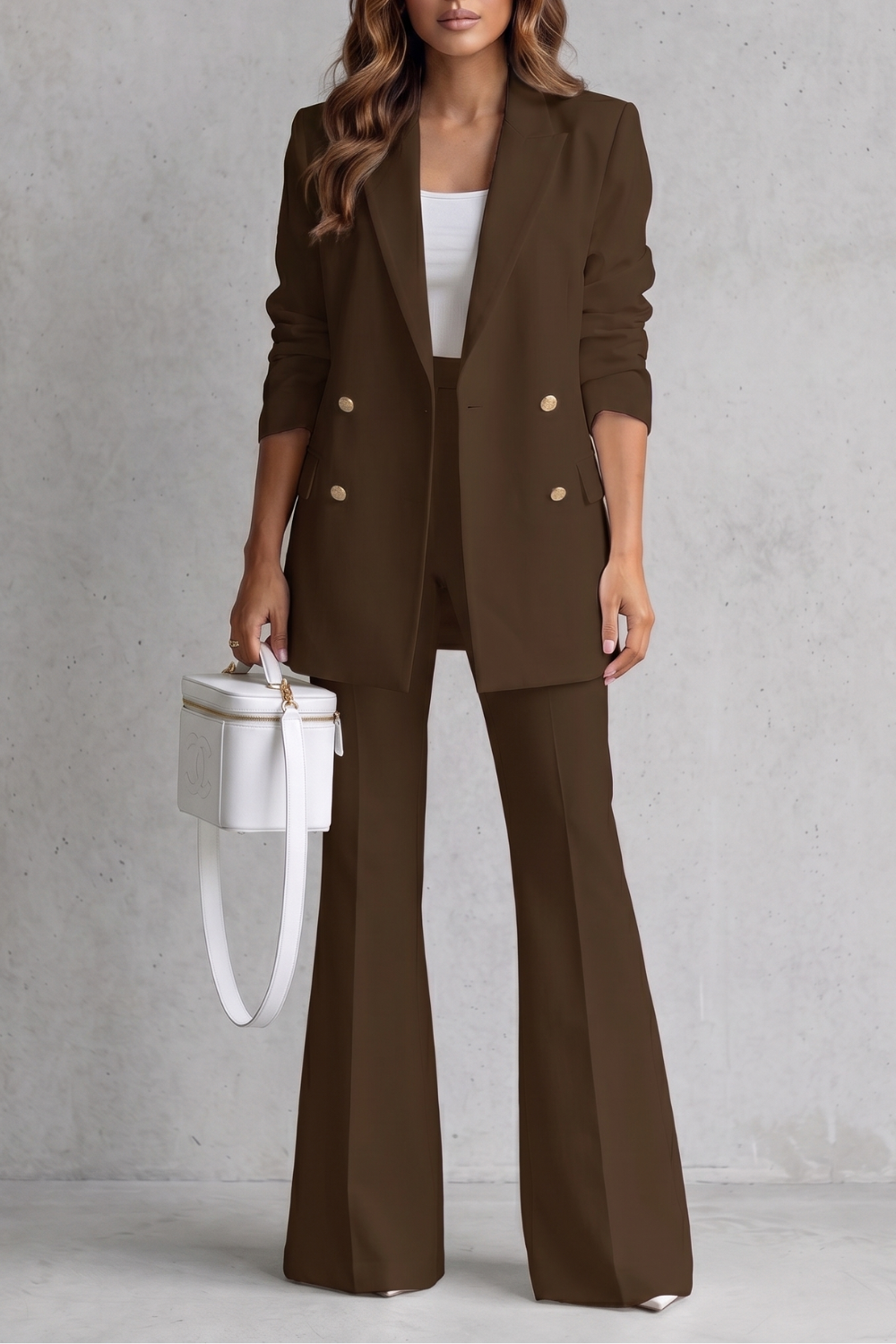 Bellavique – Refined tailored silhouette – Trouser suit set-10911113085271-OLVIA ROSE LONDON