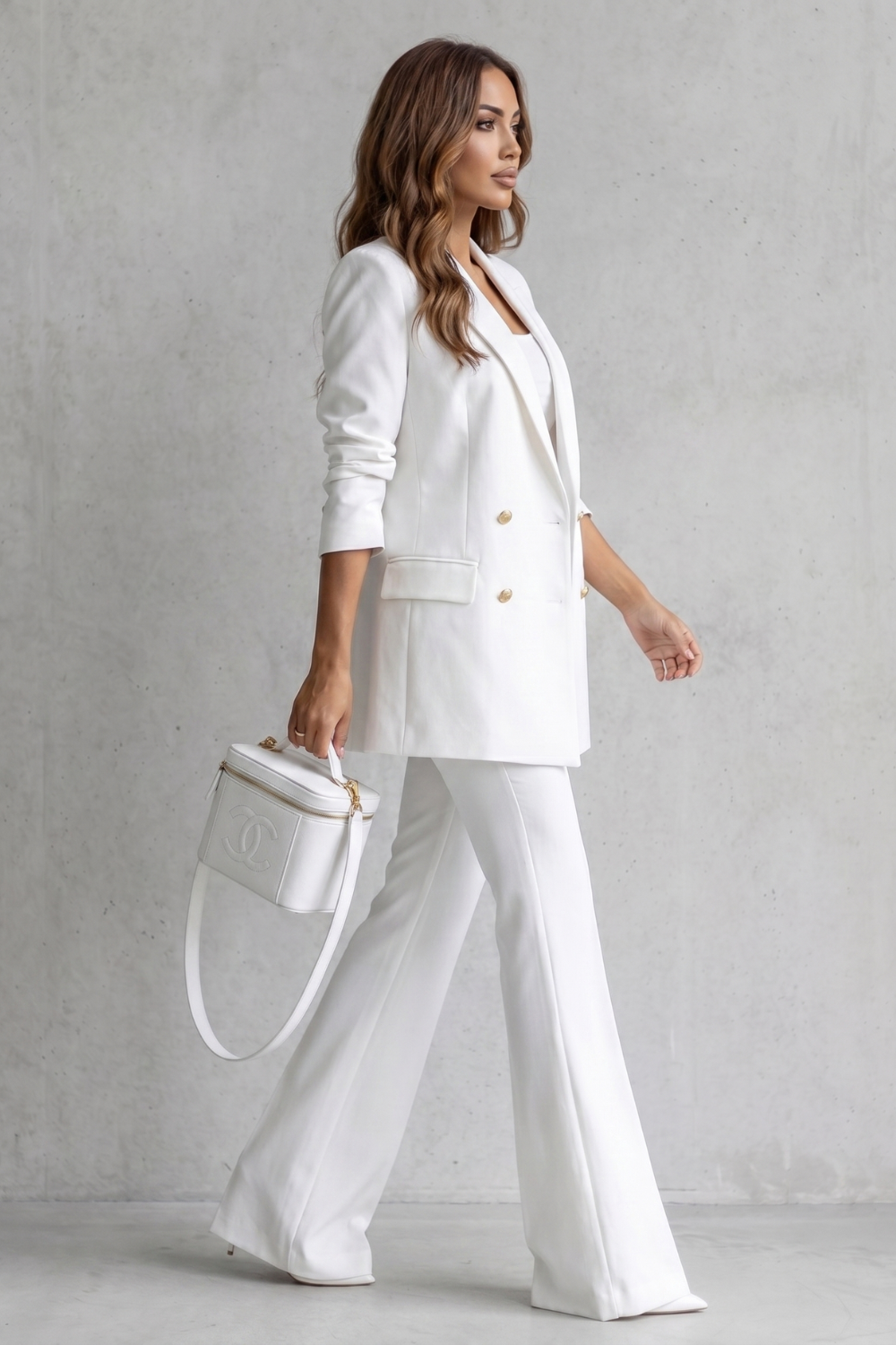 Bellavique – Refined tailored silhouette – Trouser suit set-10911113085271-OLVIA ROSE LONDON