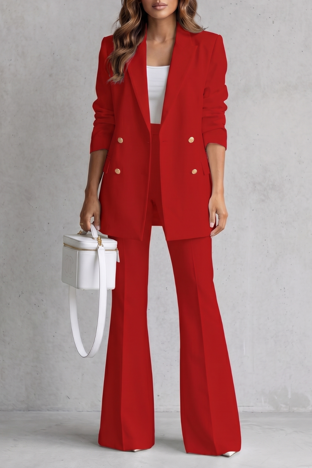 Bellavique – Refined tailored silhouette – Trouser suit set-10911113085271-OLVIA ROSE LONDON