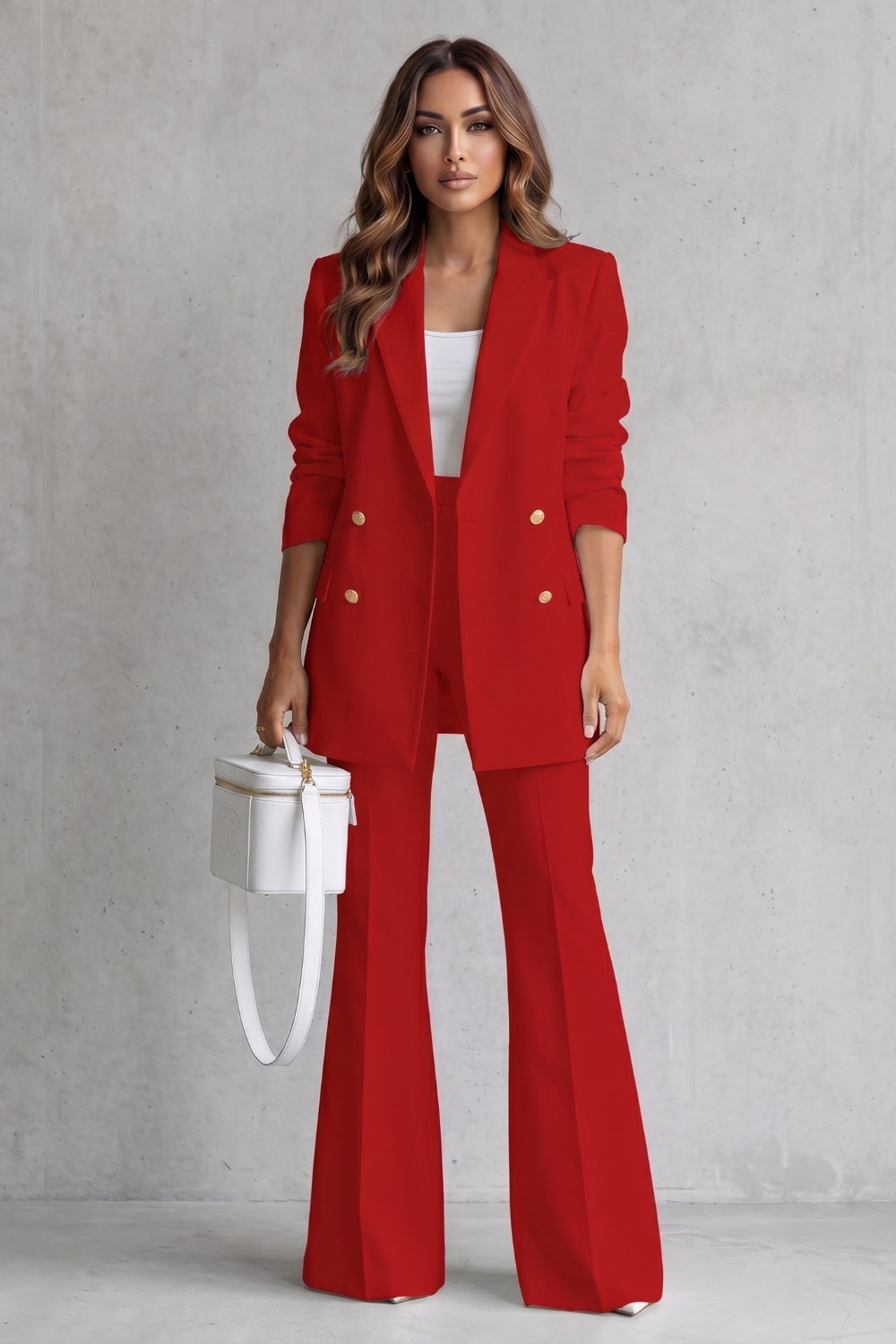 Bellavique – Refined tailored silhouette – Trouser suit set-10911113085271-OLVIA ROSE LONDON