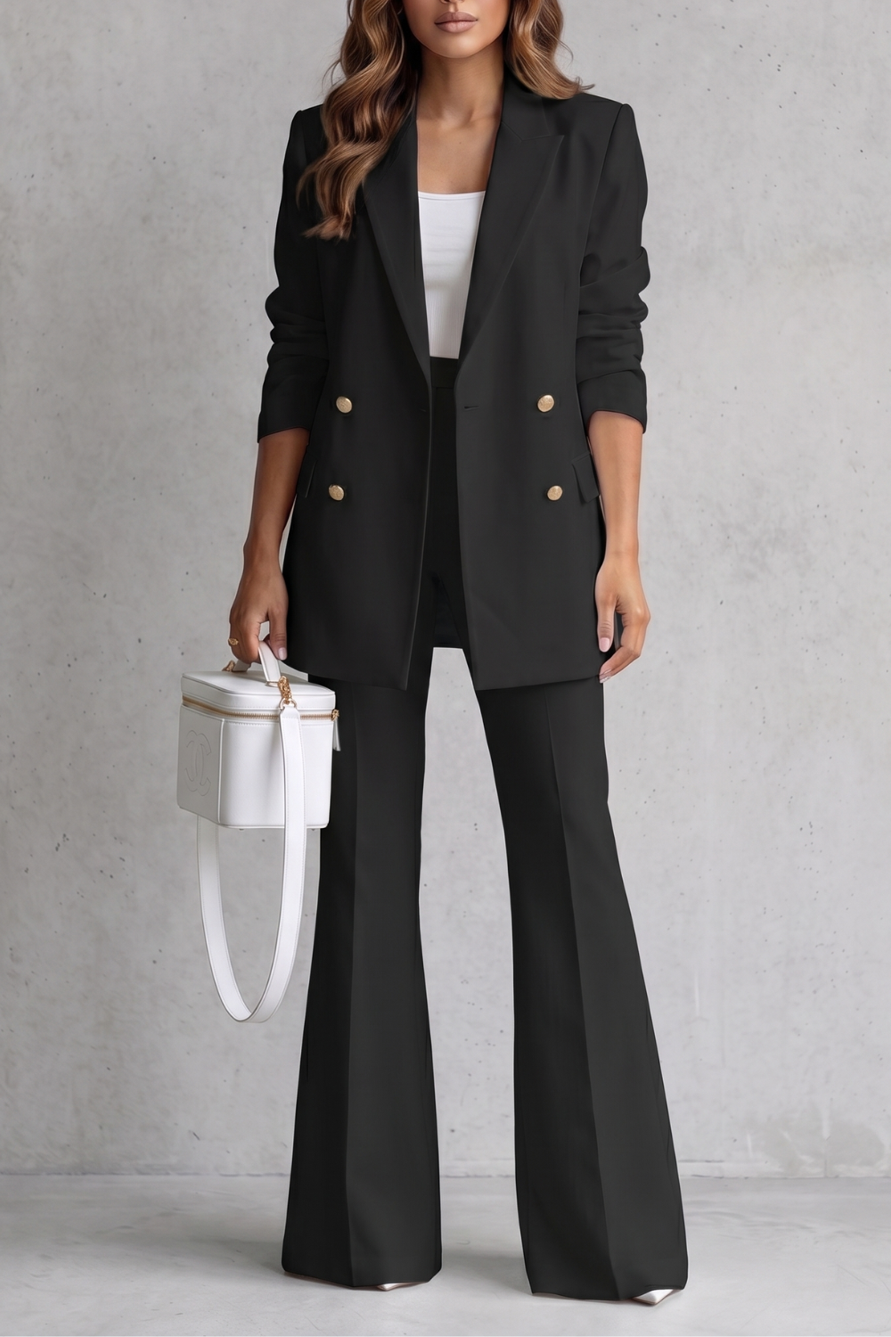 Bellavique – Refined tailored silhouette – Trouser suit set-10911113085271-OLVIA ROSE LONDON