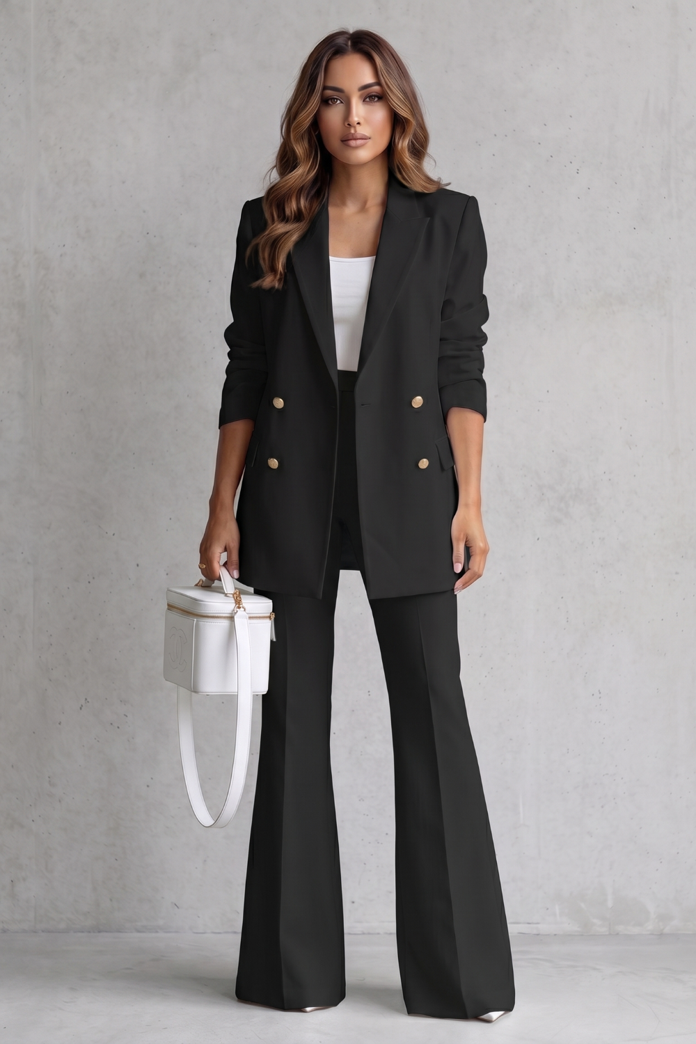 Bellavique – Refined tailored silhouette – Trouser suit set-10911113085271-OLVIA ROSE LONDON