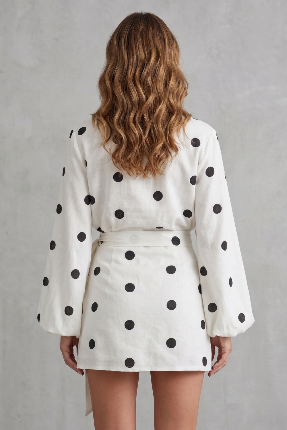 Belmira – Polka dot wrap elegance – Playsuit set-10914656682327-OLVIA ROSE LONDON