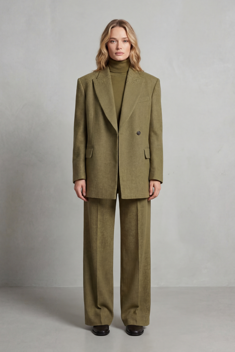 Brenda – Timeless Tailored Set – Structured Blazer & Wide-Leg Trouser-10490774880599-OLVIA ROSE LONDON