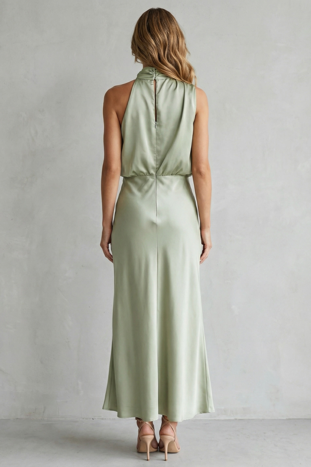 Brionelle – Halter neck elegance – Maxi dress-10747265909079-OLVIA ROSE LONDON