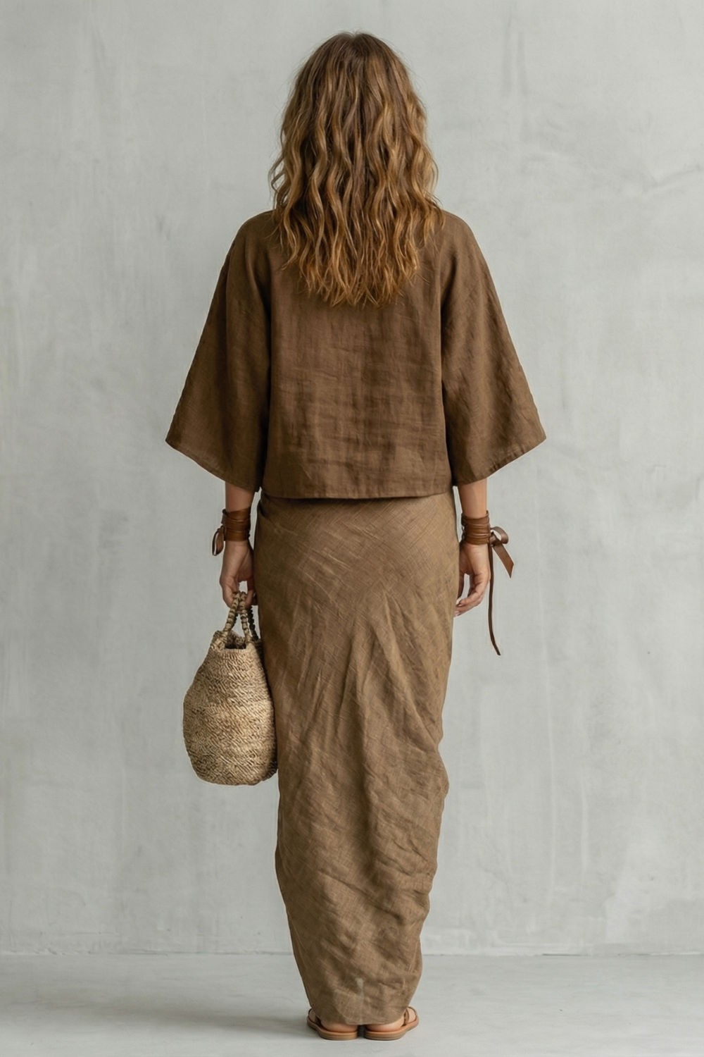 Brunelle – Relaxed draped batwing – Two piece set-10644029866327-OLVIA ROSE LONDON