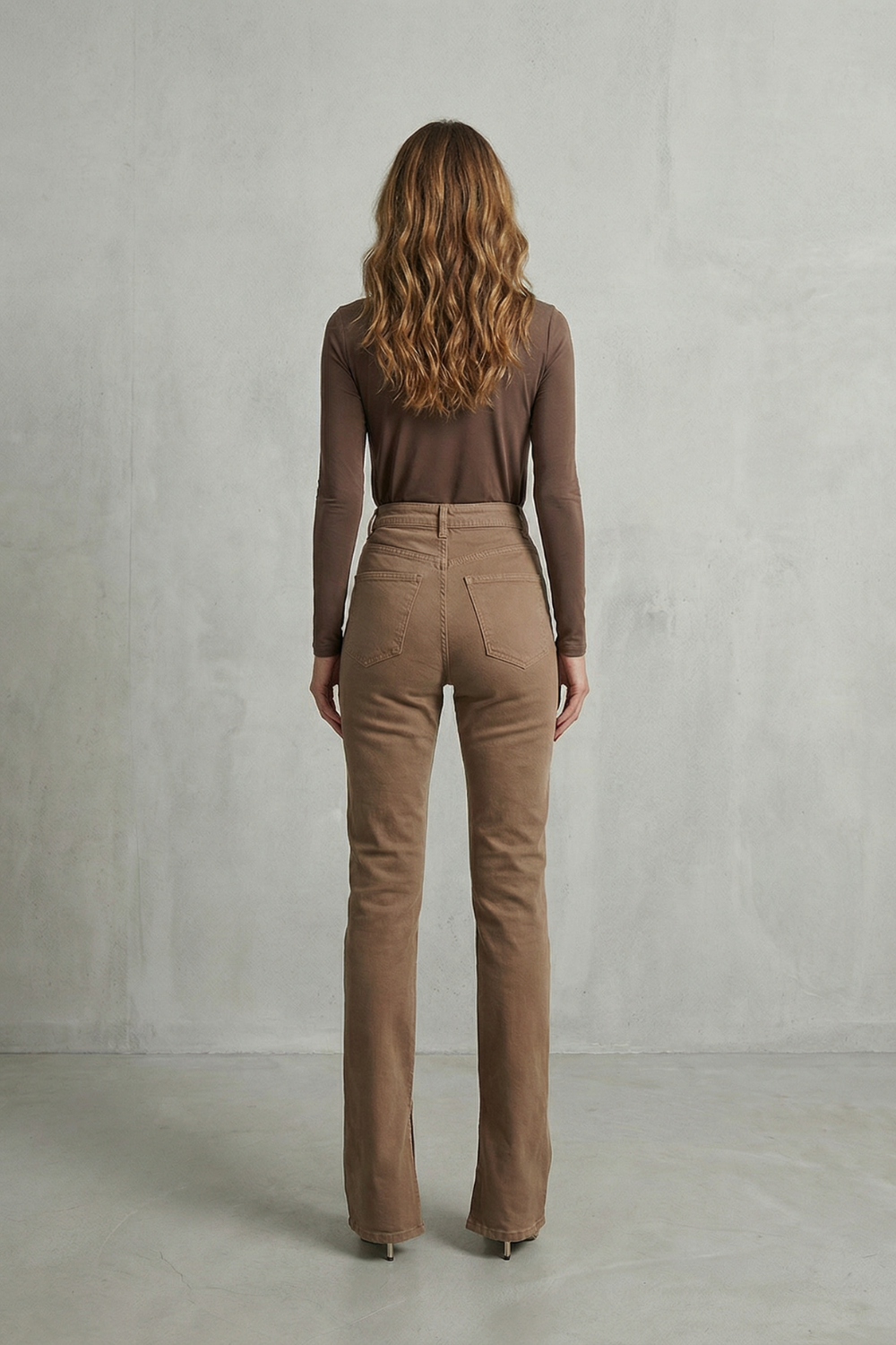 Carmelisse – Sculpted high waist – Flare jeans-10427395801431-OLVIA ROSE LONDON