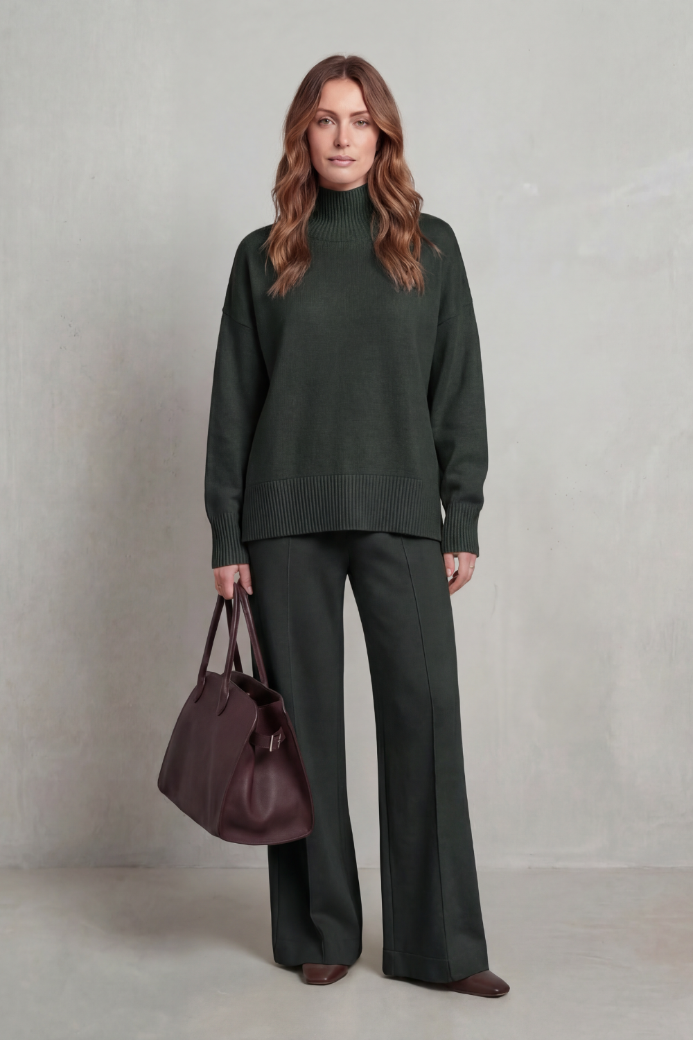 Casavella – Folded collar charm – Knit lounge set-10486880534871-OLVIA ROSE LONDON