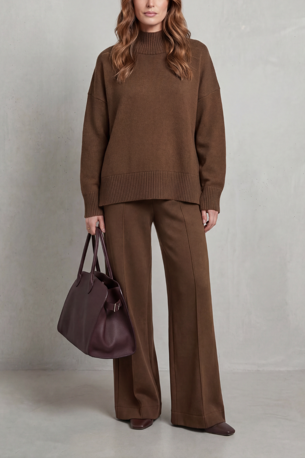 Casavella – Folded collar charm – Knit lounge set-10486880534871-OLVIA ROSE LONDON