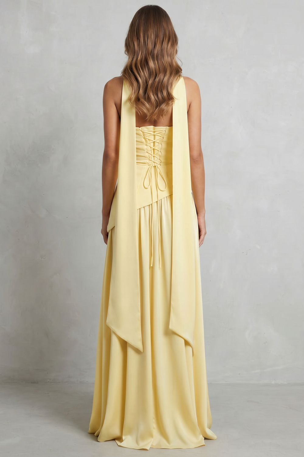 Celestara – Sculpted draped slit – Strapless maxi dress-10598793314647-OLVIA ROSE LONDON
