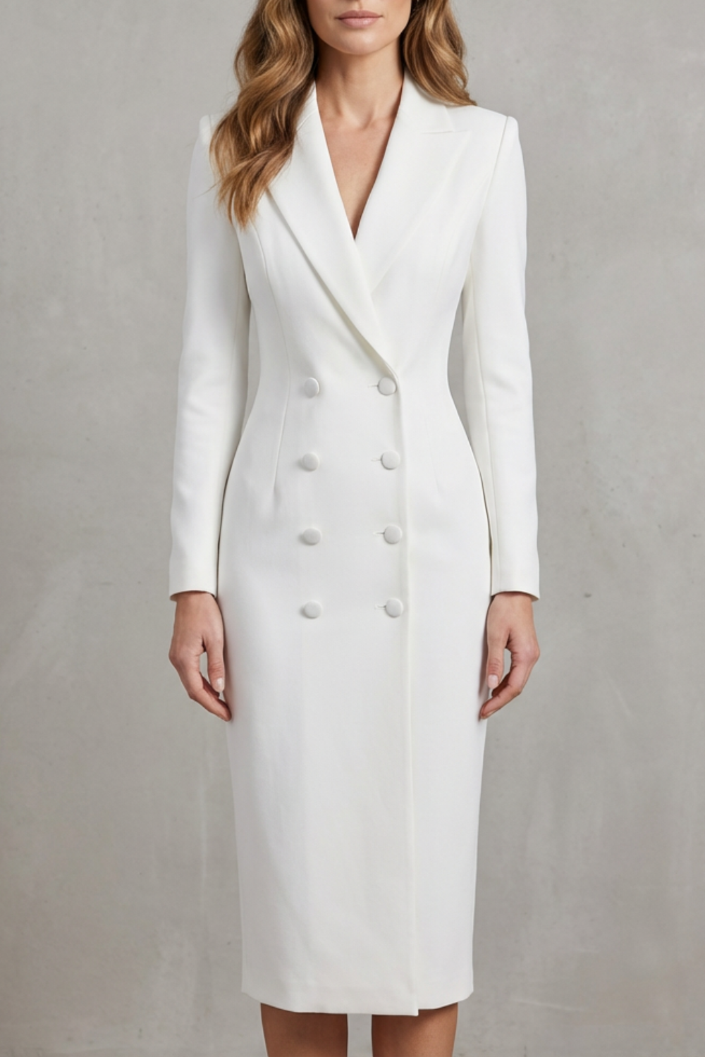 Celeste – Double-Breasted Blazer Dress – Executive Elegance for Power Dressing-10494058332503-OLVIA ROSE LONDON