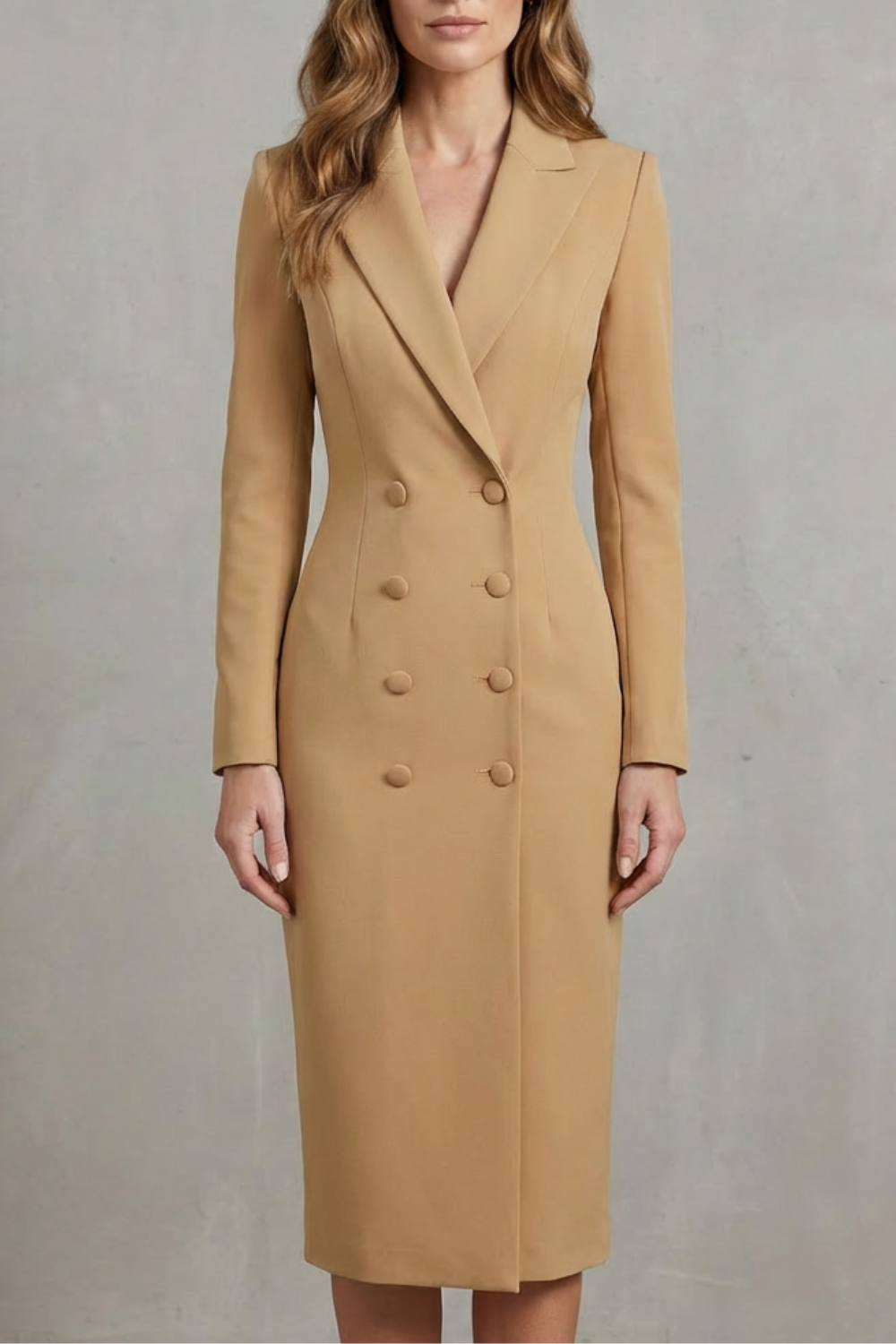 Celeste – Double-Breasted Blazer Dress – Executive Elegance for Power Dressing-10494058332503-OLVIA ROSE LONDON