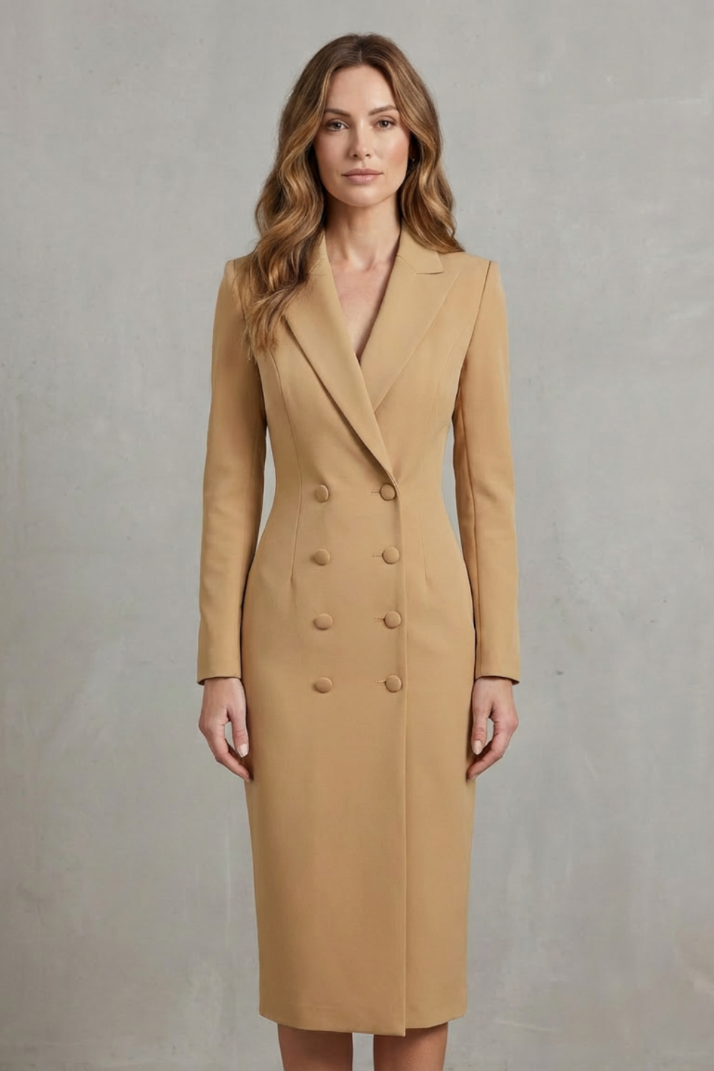 Celeste – Double-Breasted Blazer Dress – Executive Elegance for Power Dressing-10494058332503-OLVIA ROSE LONDON