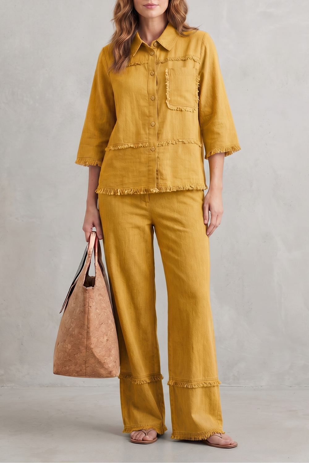Celestine – Relaxed linen-inspired style – Trouser set-10914565030231-OLVIA ROSE LONDON