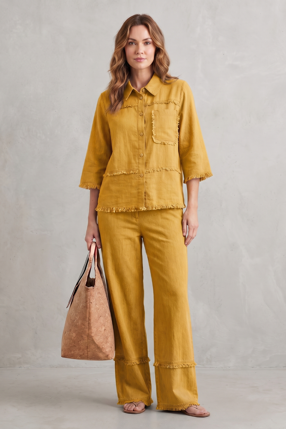 Celestine – Relaxed linen-inspired style – Trouser set-10914565030231-OLVIA ROSE LONDON