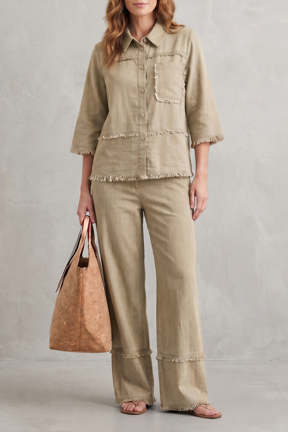 Celestine – Relaxed linen-inspired style – Trouser set-10914565030231-OLVIA ROSE LONDON