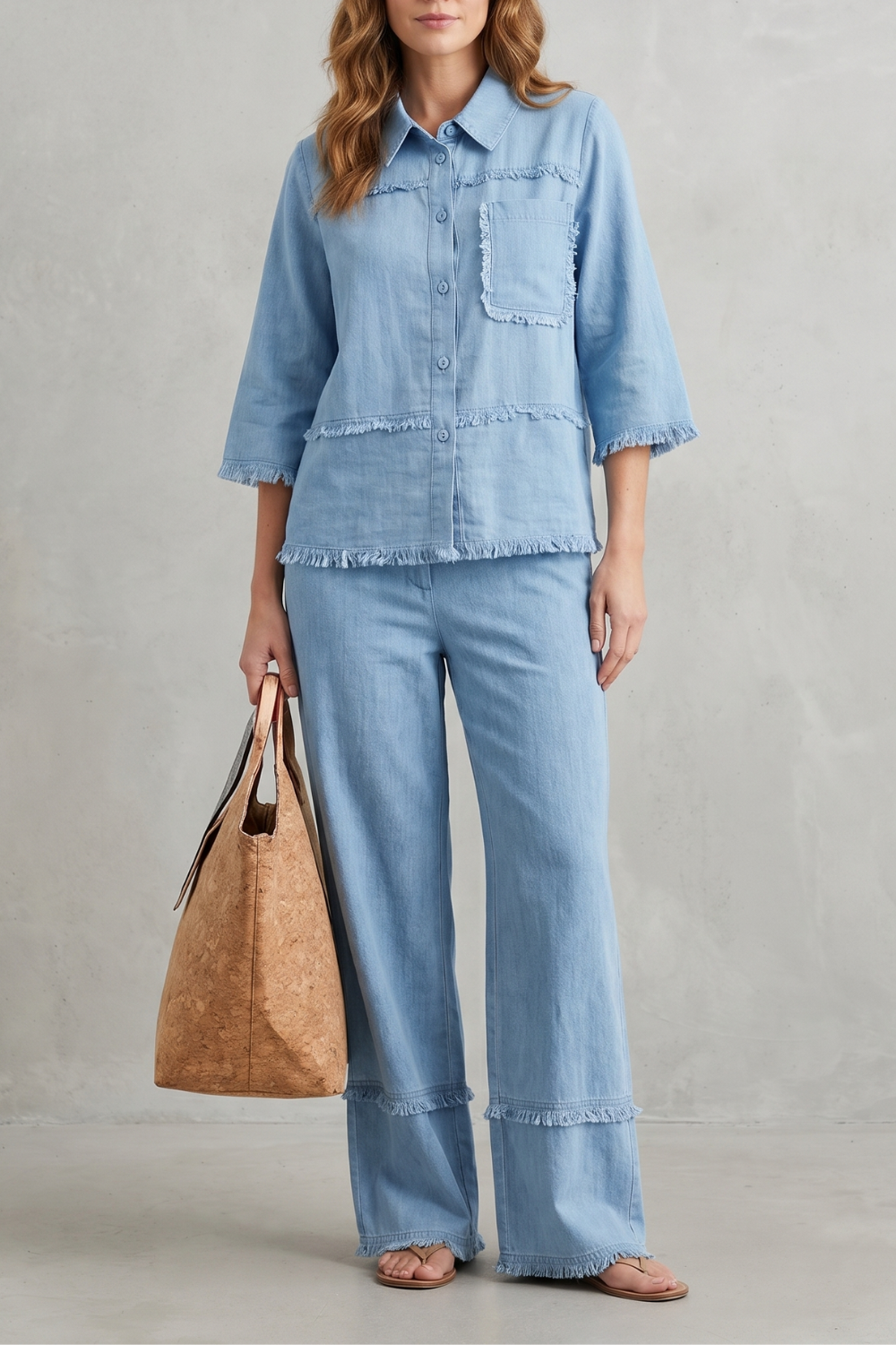 Celestine – Relaxed linen-inspired style – Trouser set-10914565030231-OLVIA ROSE LONDON