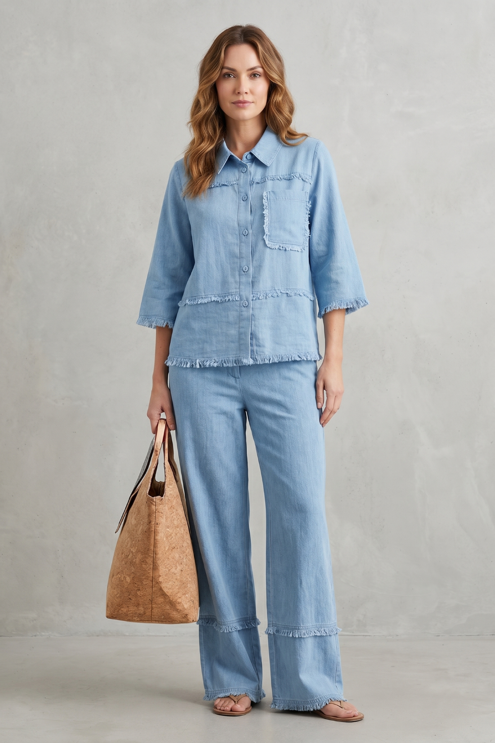 Celestine – Relaxed linen-inspired style – Trouser set-10914565030231-OLVIA ROSE LONDON