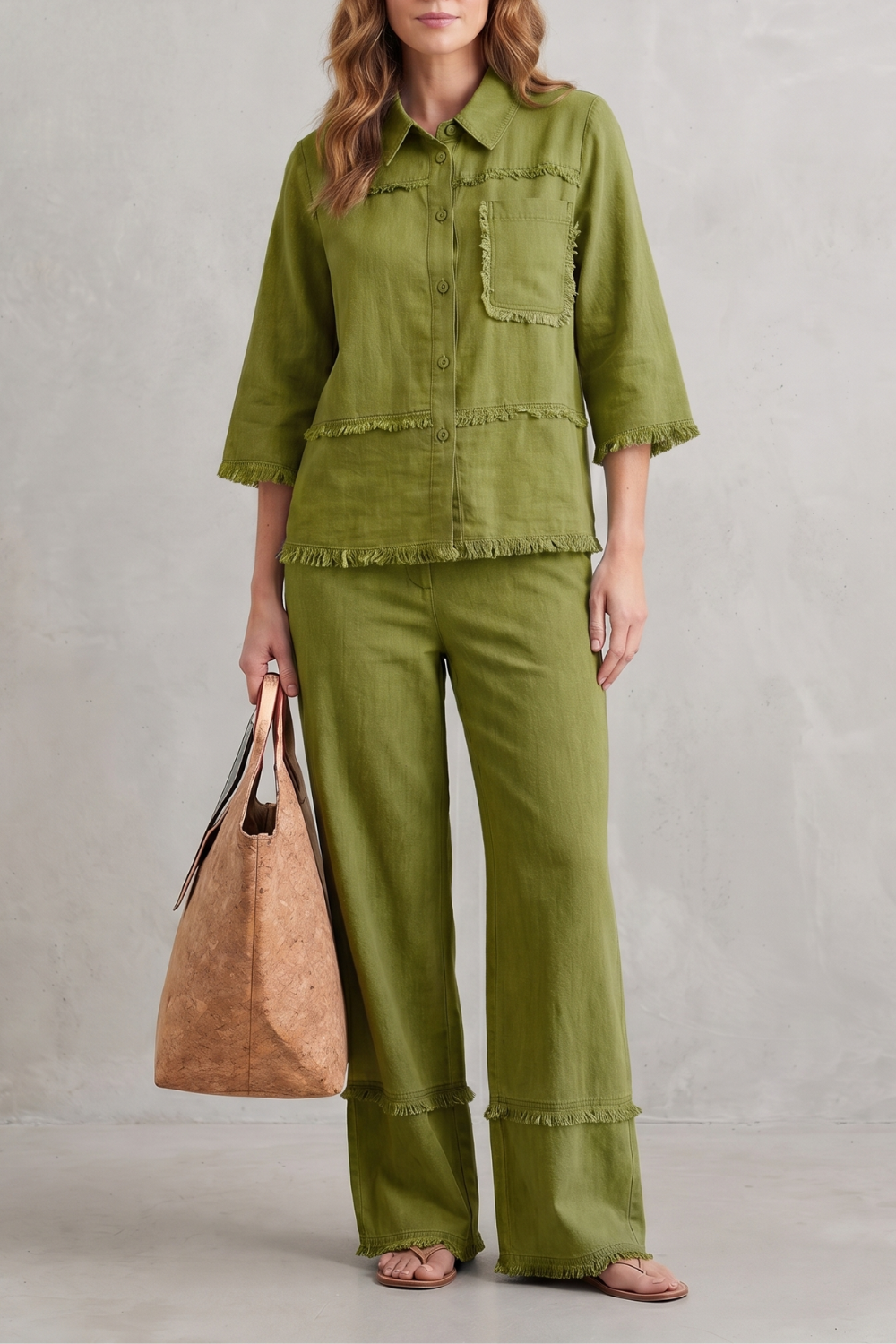 Celestine – Relaxed linen-inspired style – Trouser set-10914565030231-OLVIA ROSE LONDON