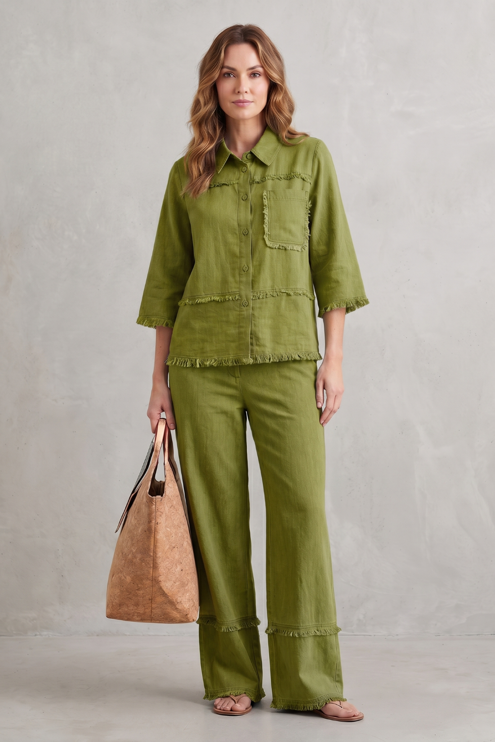 Celestine – Relaxed linen-inspired style – Trouser set-10914565030231-OLVIA ROSE LONDON