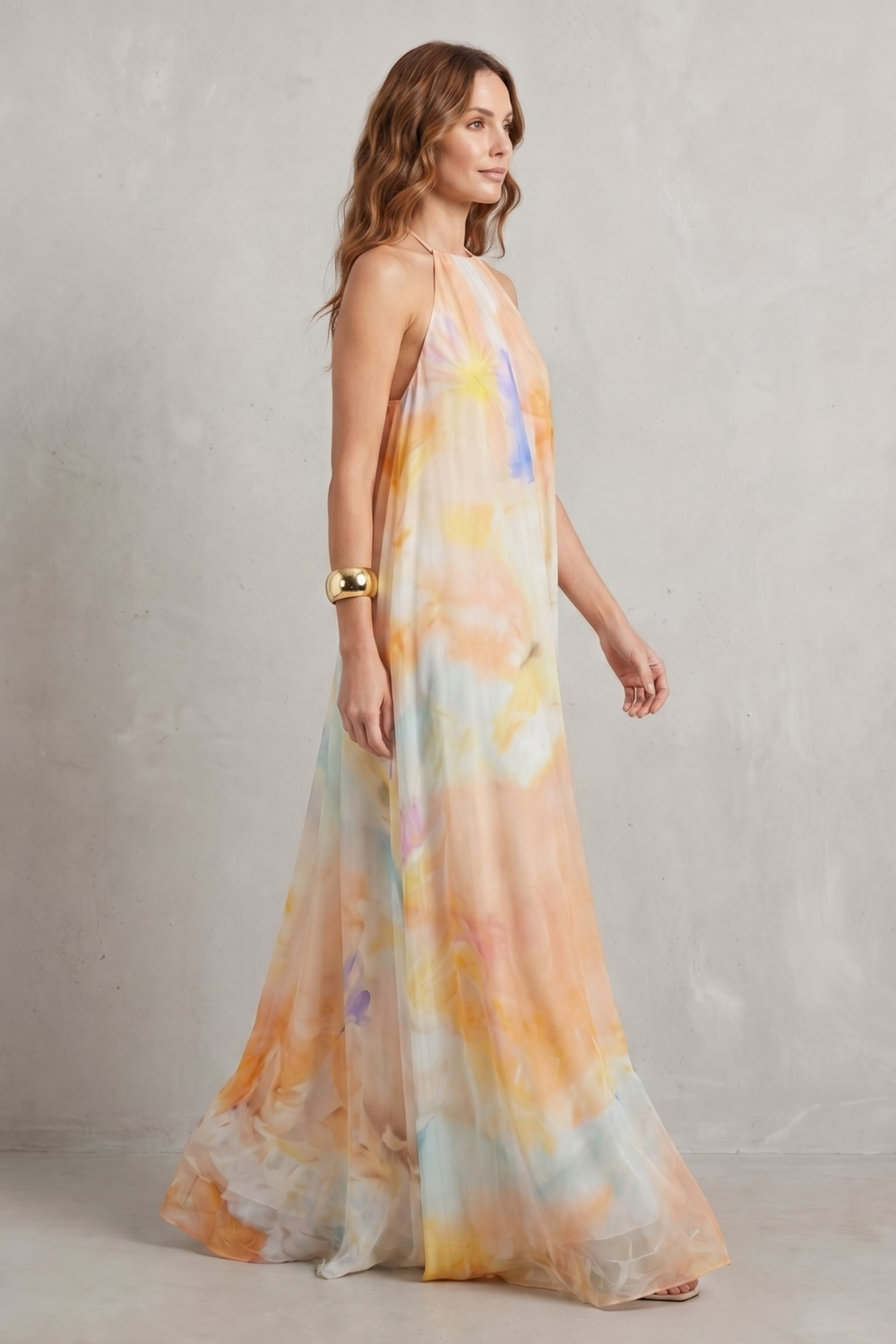 Corinelle – Watercolour halter grace – Maxi dress-10747266171223-OLVIA ROSE LONDON