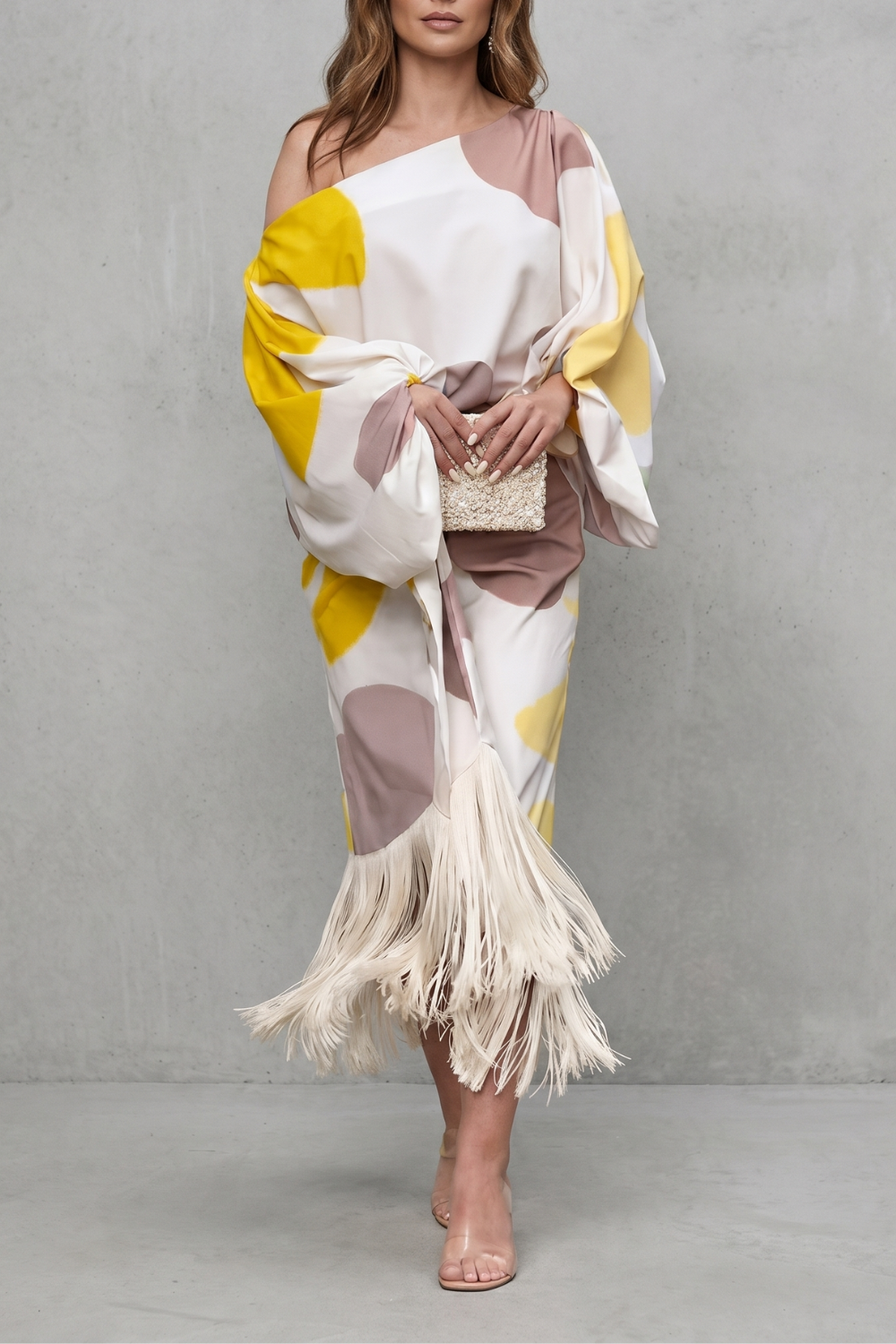Danivelle – Abstract print fringe elegance – Two-piece set-10765746340183-OLVIA ROSE LONDON