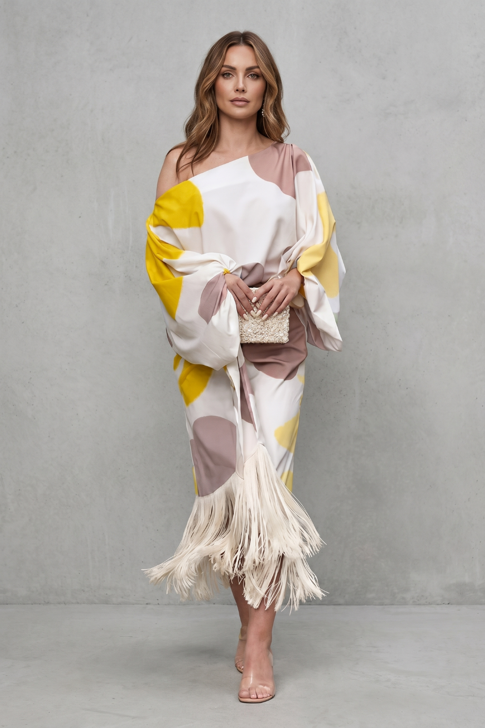 Danivelle – Abstract print fringe elegance – Two-piece set-10765746340183-OLVIA ROSE LONDON