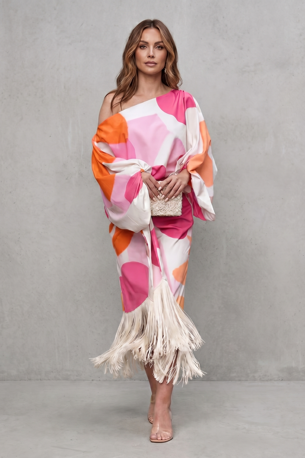 Danivelle – Abstract print fringe elegance – Two-piece set-10765746340183-OLVIA ROSE LONDON