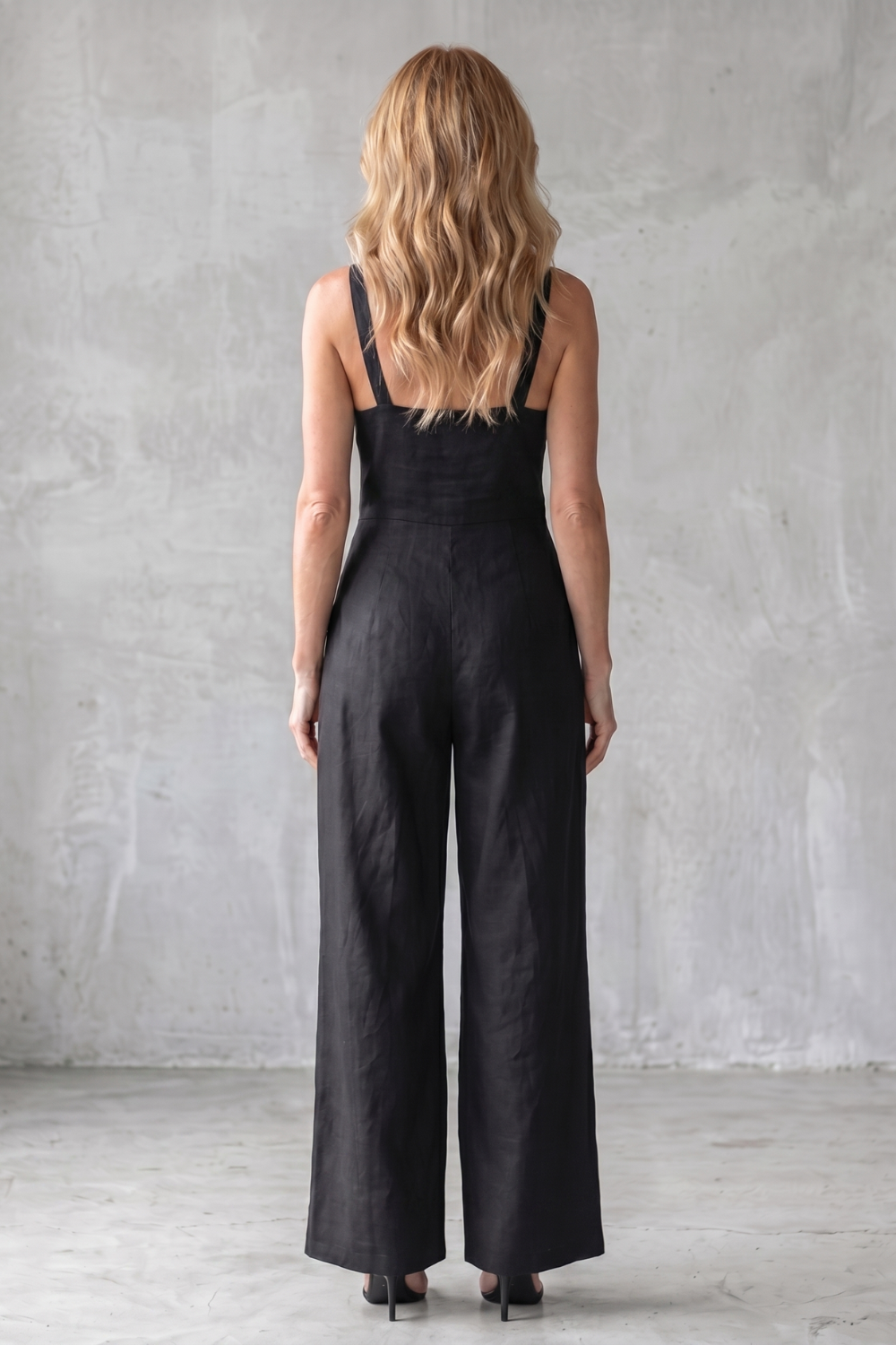 Darelle – Contrast stitch utility – Wide-leg jumpsuit-10908815491415-OLVIA ROSE LONDON