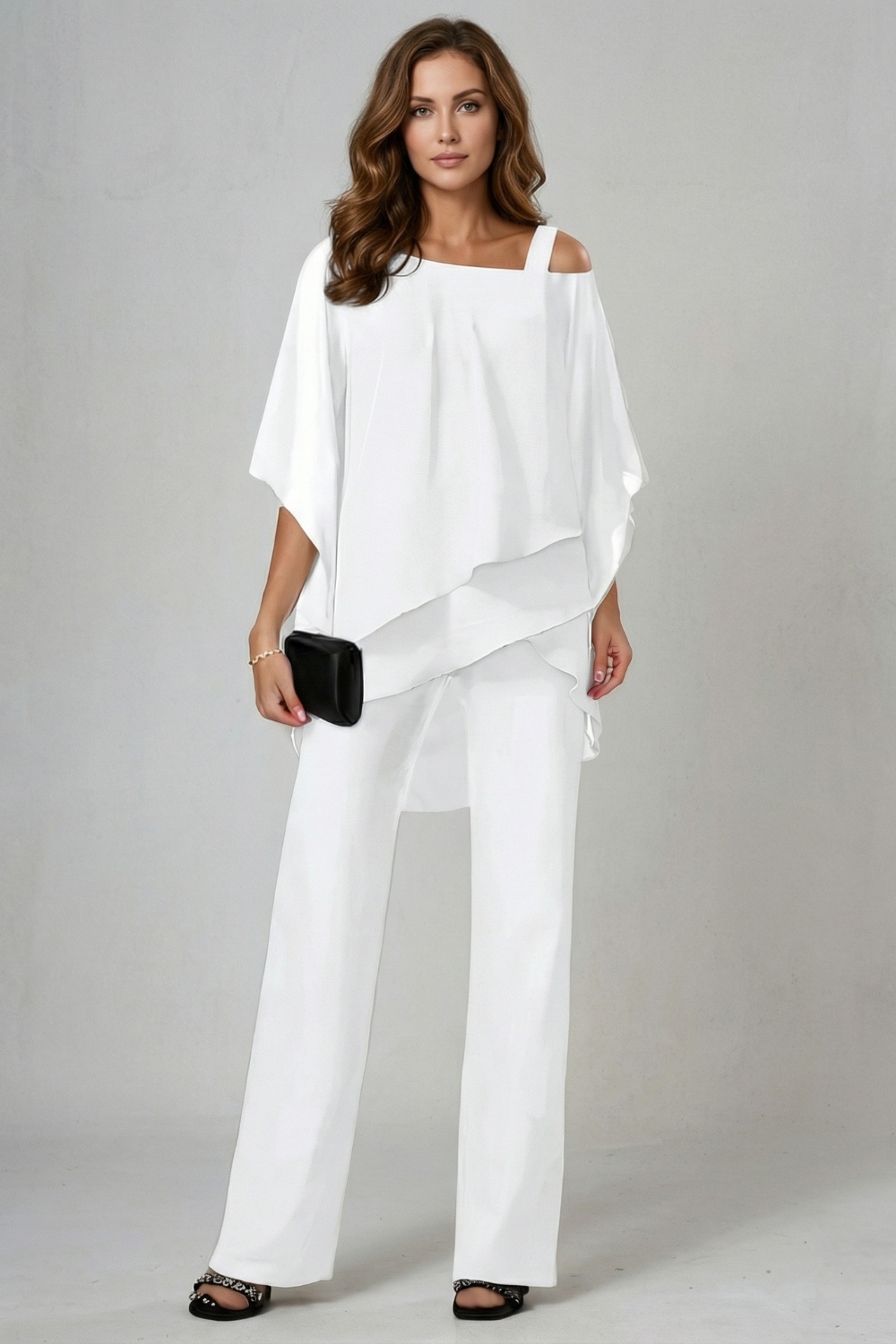 Élaria – Asymmetric chiffon flow – Top and trouser set-10642241978711-OLVIA ROSE LONDON