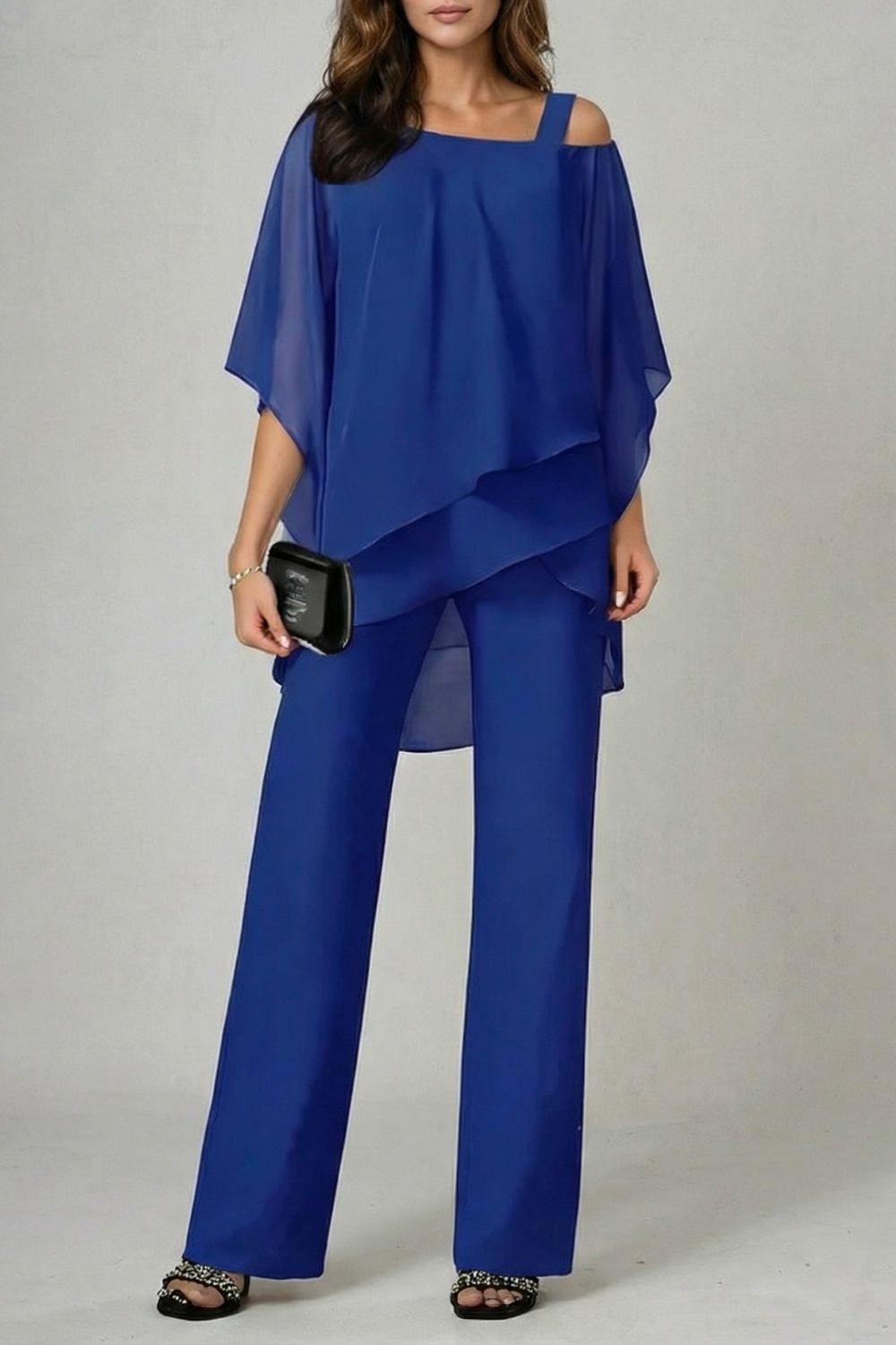 Élaria – Asymmetric chiffon flow – Top and trouser set-10642241978711-OLVIA ROSE LONDON
