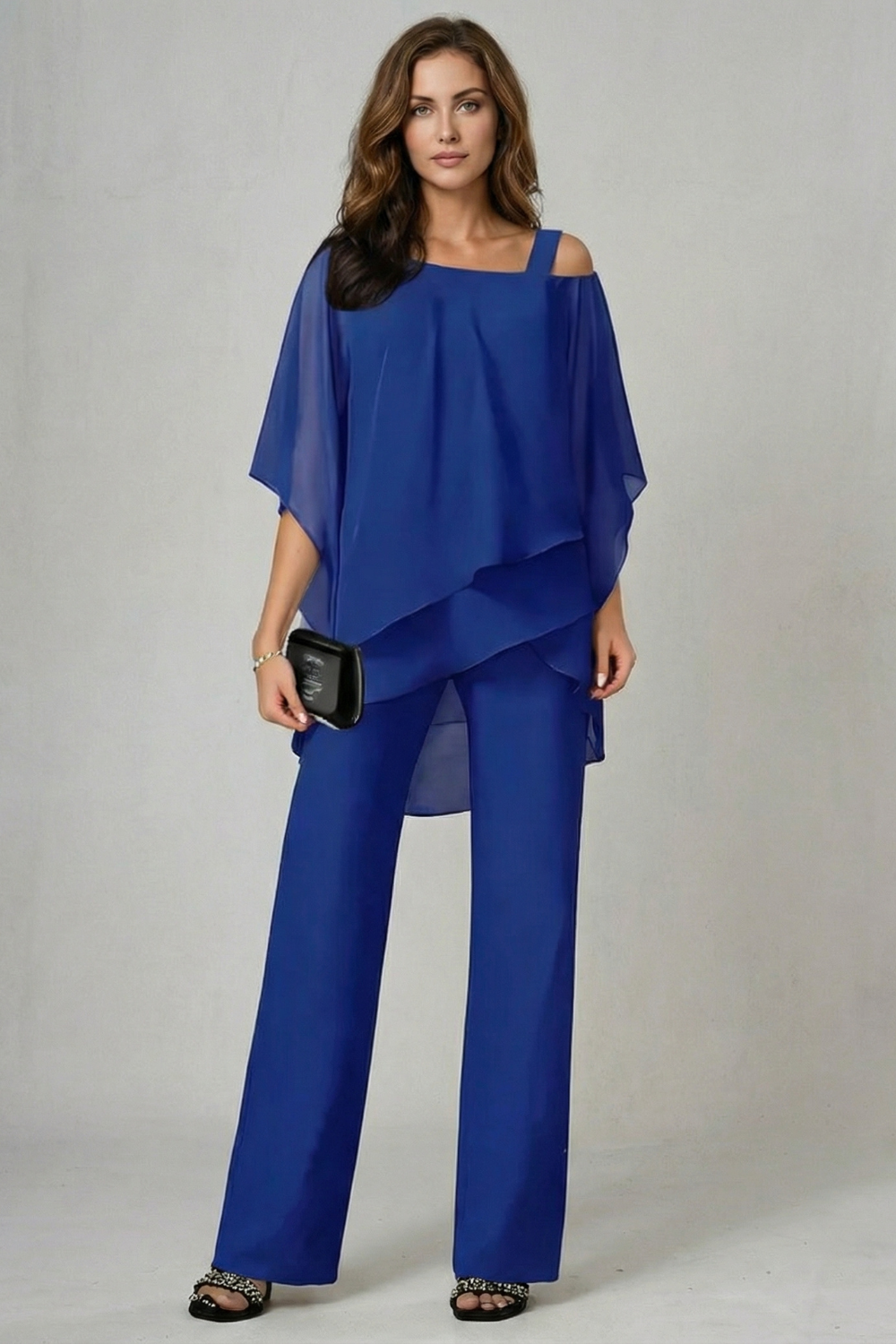 Élaria – Asymmetric chiffon flow – Top and trouser set-10642241978711-OLVIA ROSE LONDON