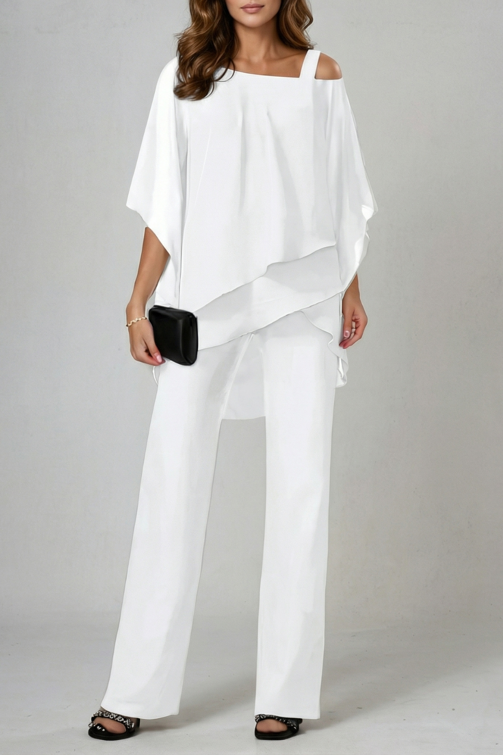 Élaria – Asymmetric chiffon flow – Top and trouser set-10642241978711-OLVIA ROSE LONDON