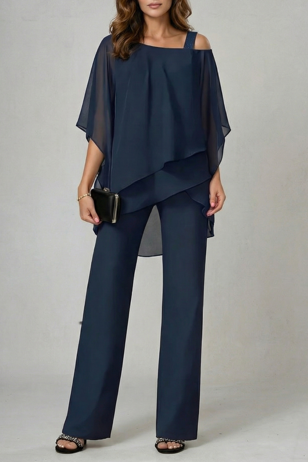 Élaria – Asymmetric chiffon flow – Top and trouser set-10642241978711-OLVIA ROSE LONDON
