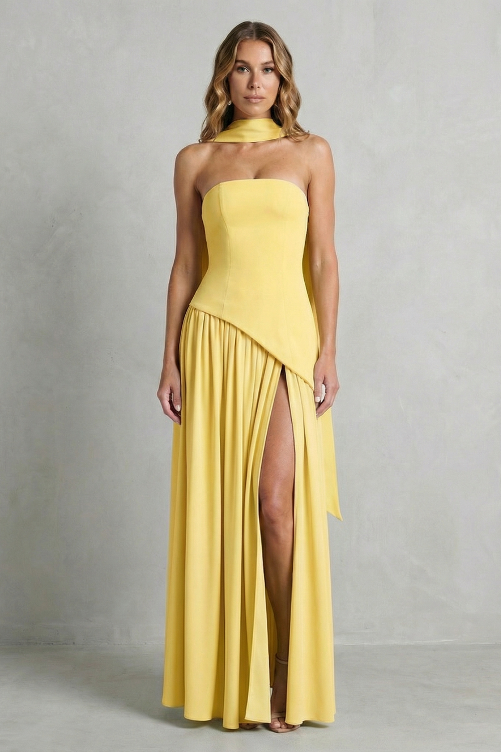 Elarisse – Asymmetric drape accent – Strapless formal gown-10601493397847-OLVIA ROSE LONDON