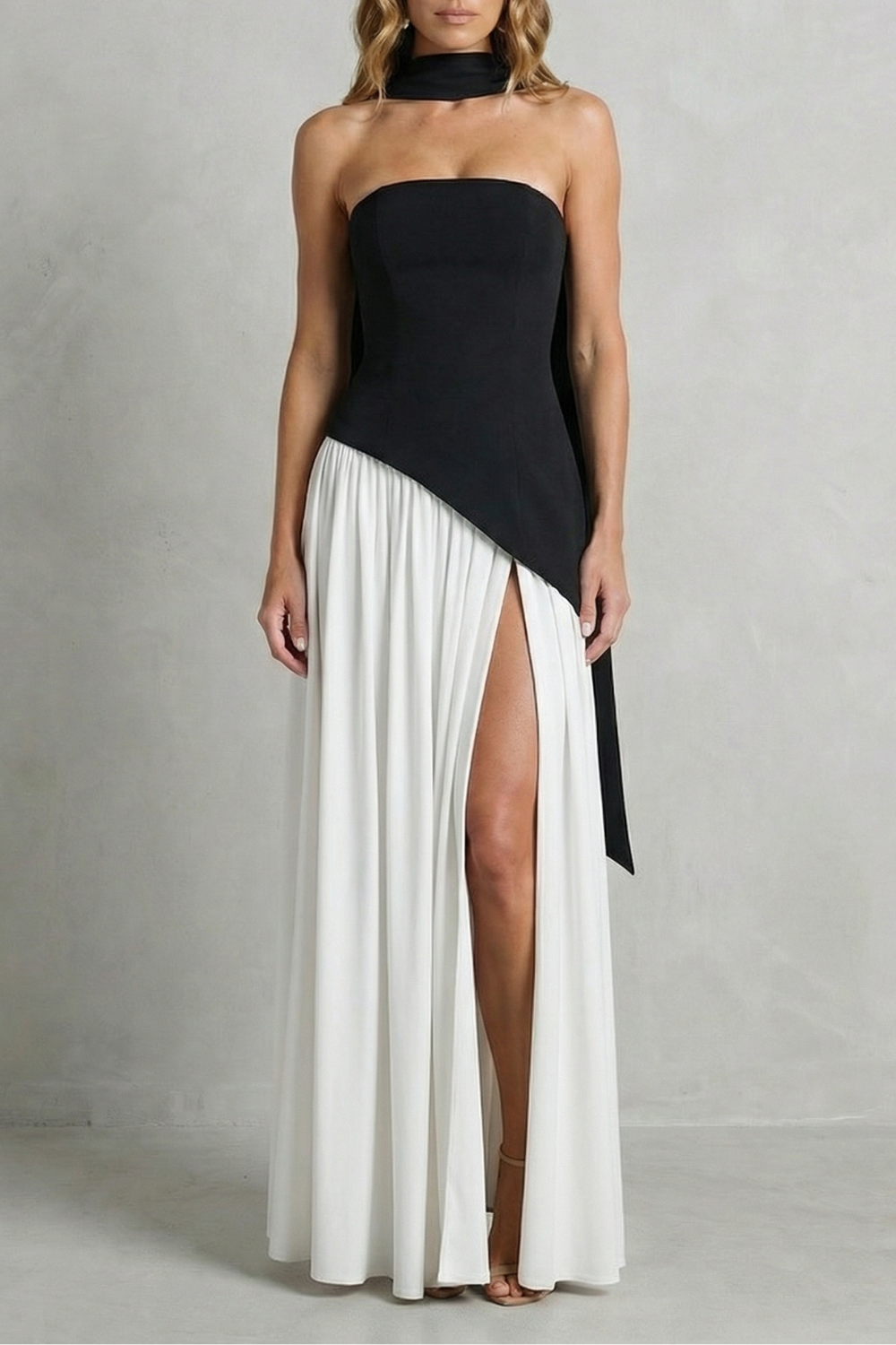Elarisse – Asymmetric drape accent – Strapless formal gown-10601493397847-OLVIA ROSE LONDON