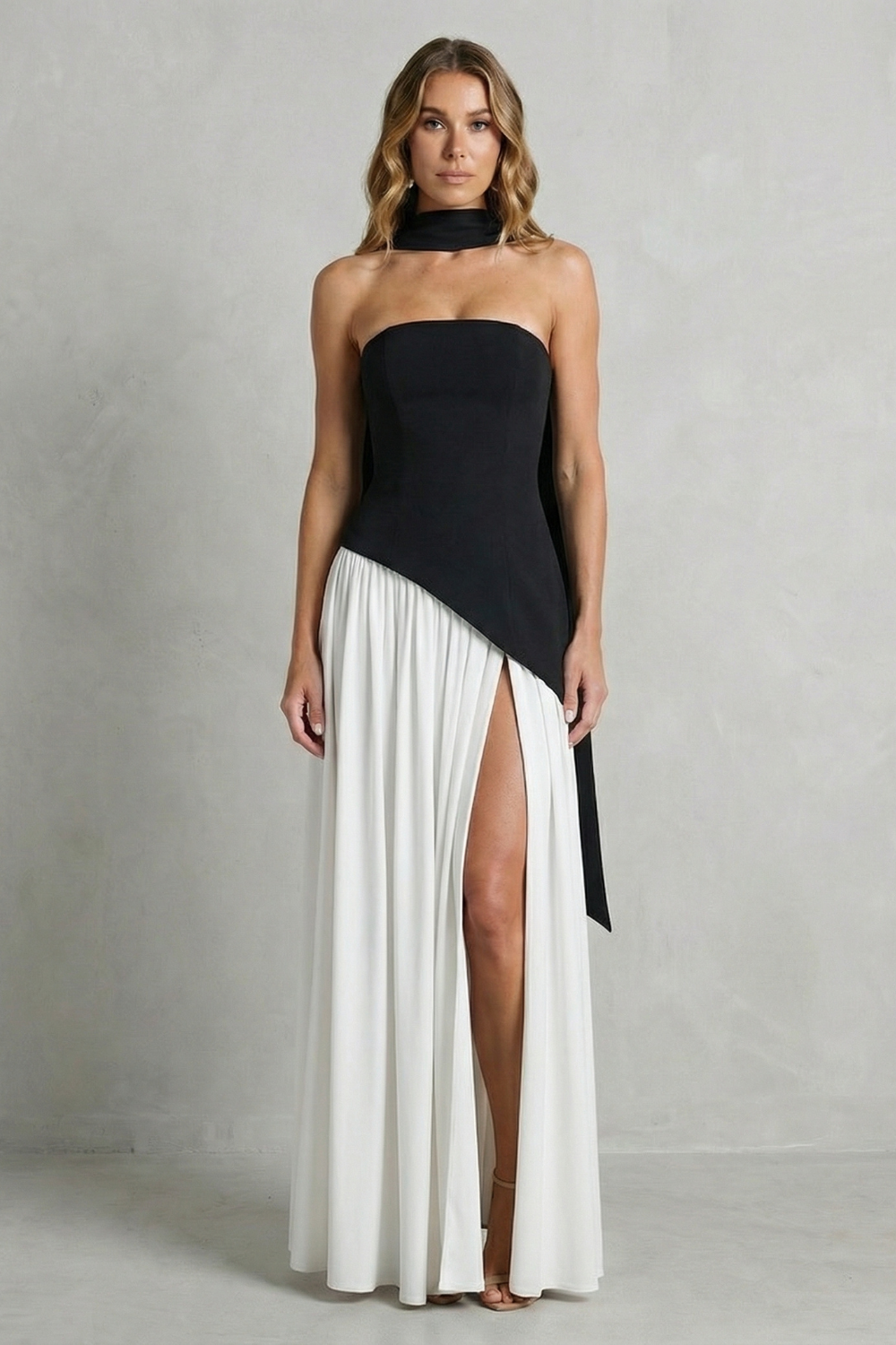 Elarisse – Asymmetric drape accent – Strapless formal gown-10601493397847-OLVIA ROSE LONDON
