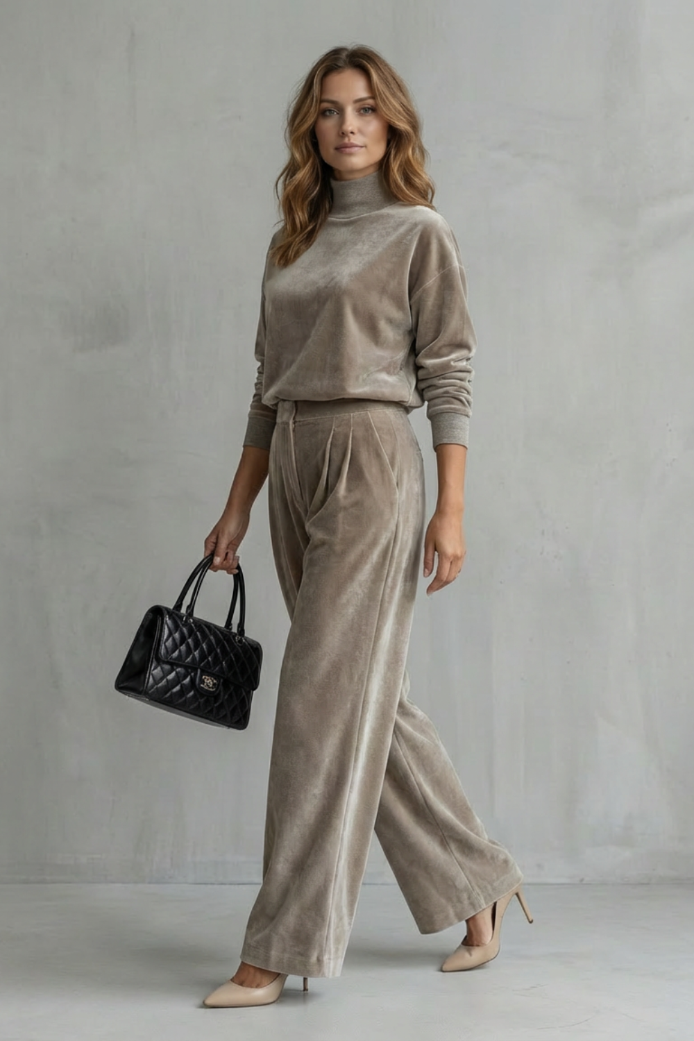 Élianne – Luxe Velour Elegance – Two-Piece Lounge Set-10508113215831-OLVIA ROSE LONDON