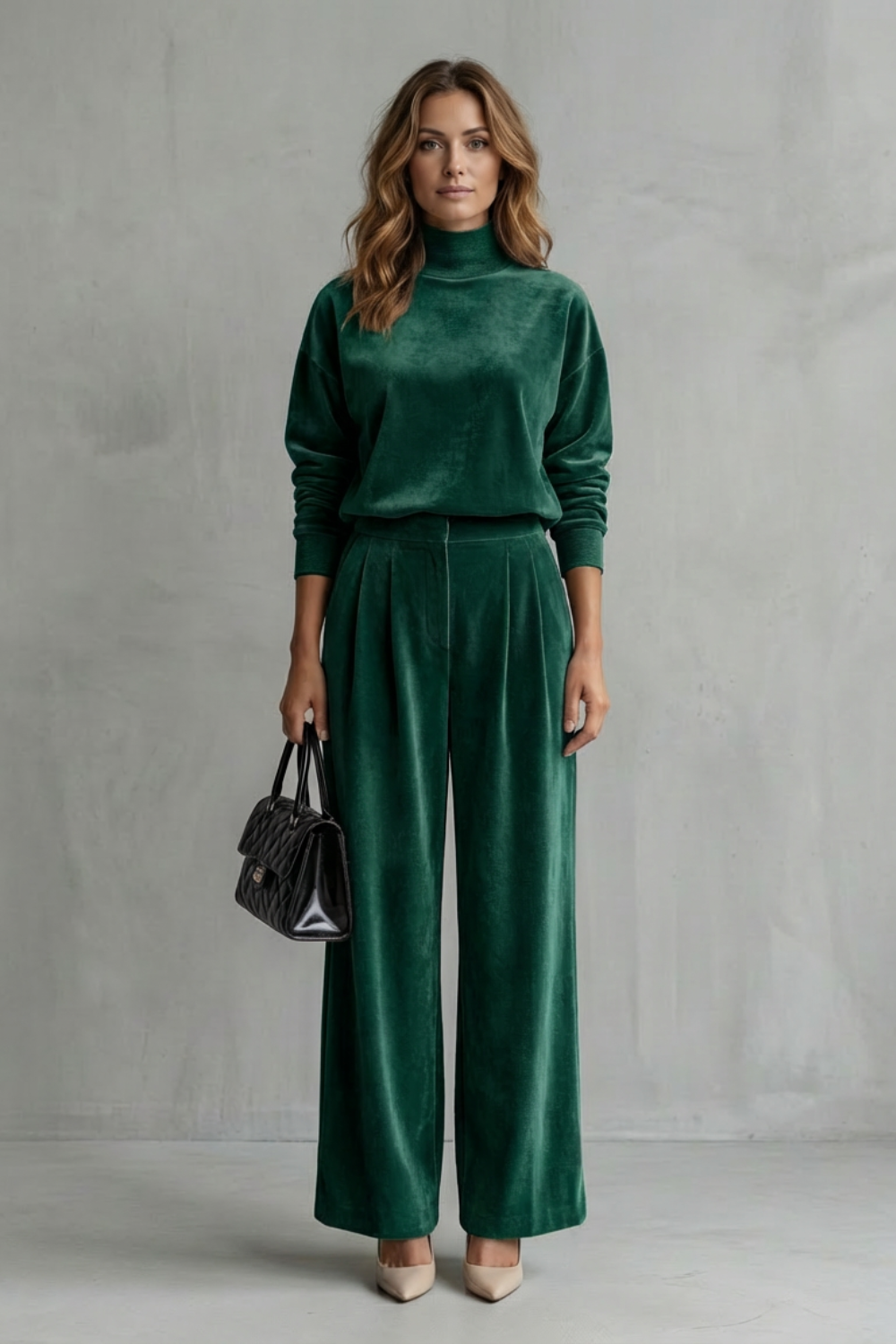 Élianne – Luxe Velour Elegance – Two-Piece Lounge Set-10508113215831-OLVIA ROSE LONDON