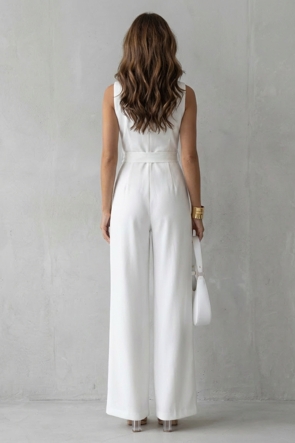 Elisavie – Lapel wrap waist – Tailored jumpsuit-10510417625431-OLVIA ROSE LONDON