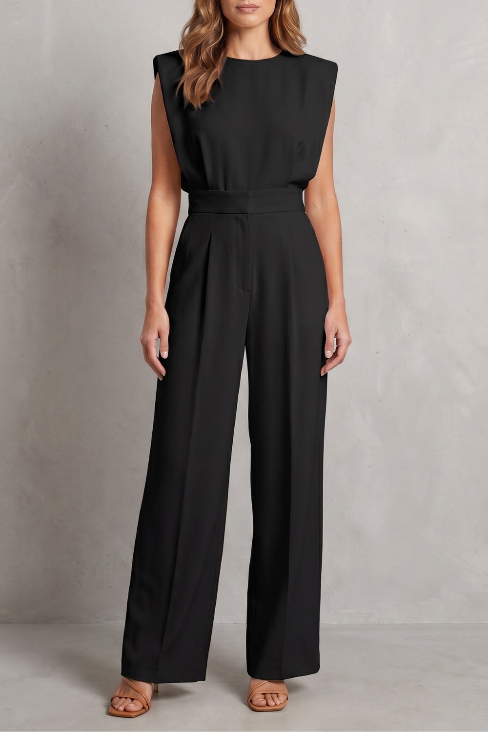 Elivra – Minimalist tailored elegance – Wide-leg jumpsuit-10911808684375-OLVIA ROSE LONDON