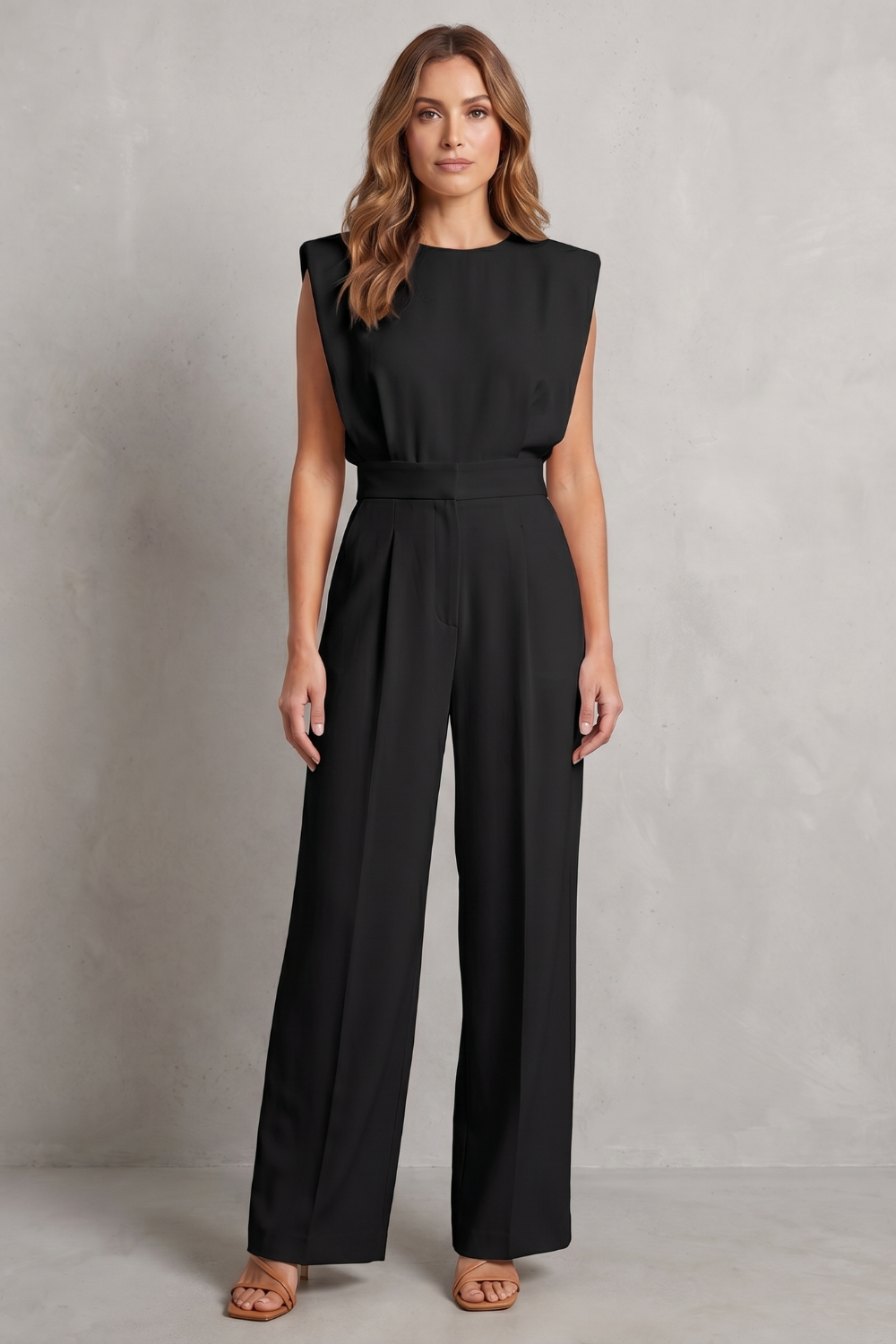 Elivra – Minimalist tailored elegance – Wide-leg jumpsuit-10911808684375-OLVIA ROSE LONDON