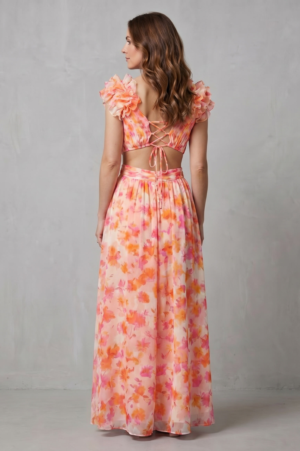 Elizara – Ruffled floral romance – Maxi dress-10747278754135-OLVIA ROSE LONDON