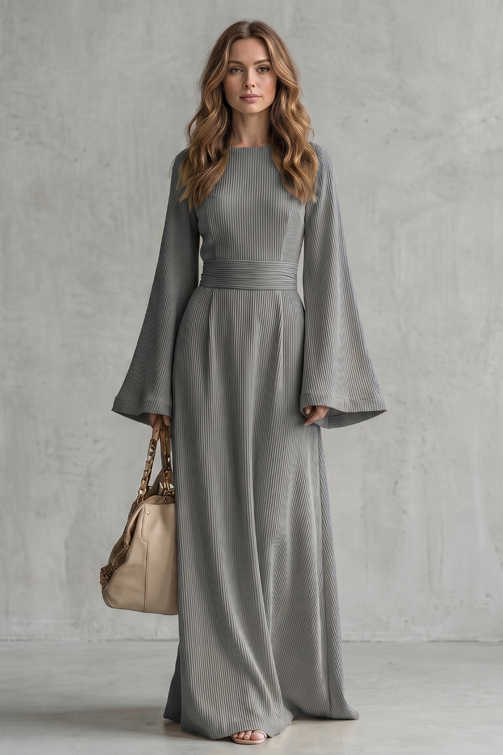 Elowen – Pleated grace elegance – Maxi dress-10908685959511-OLVIA ROSE LONDON