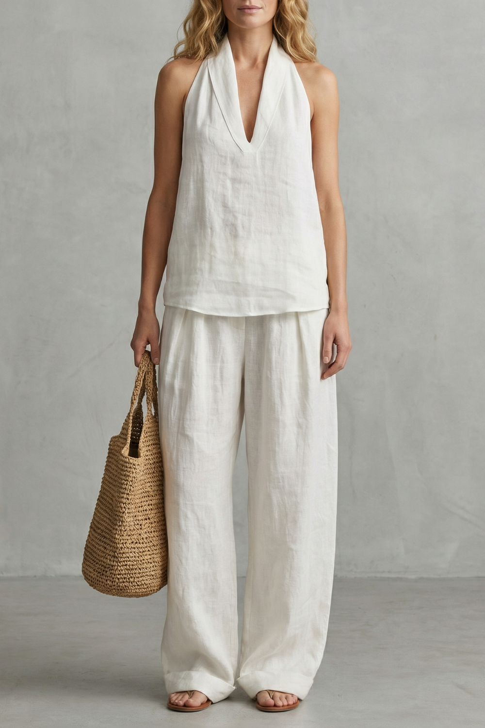 Elvaria – Effortless draped elegance – Two piece set-10644028719447-OLVIA ROSE LONDON