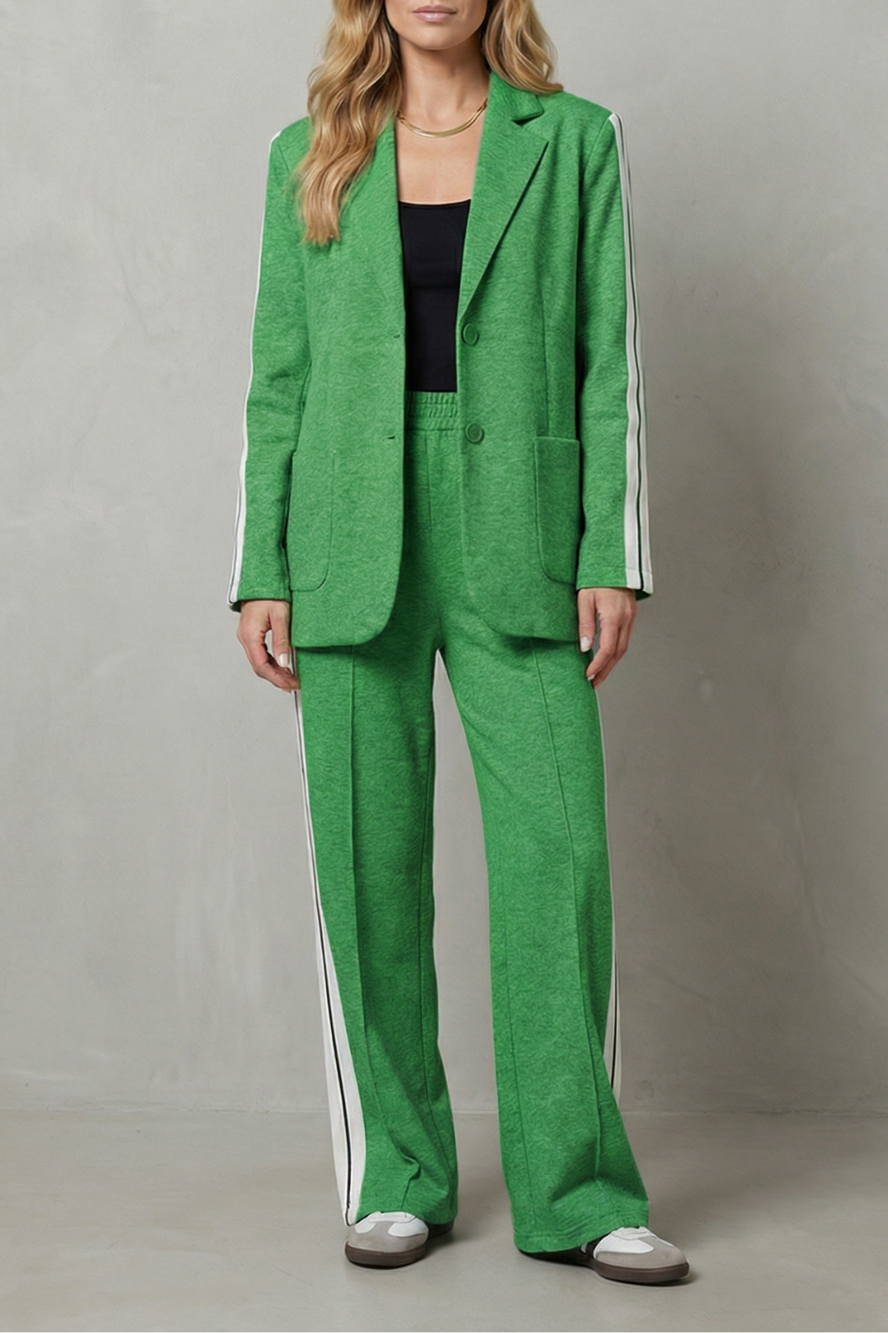 Elvaris – Sporty tailored contrast – Two piece set-10644333855063-OLVIA ROSE LONDON