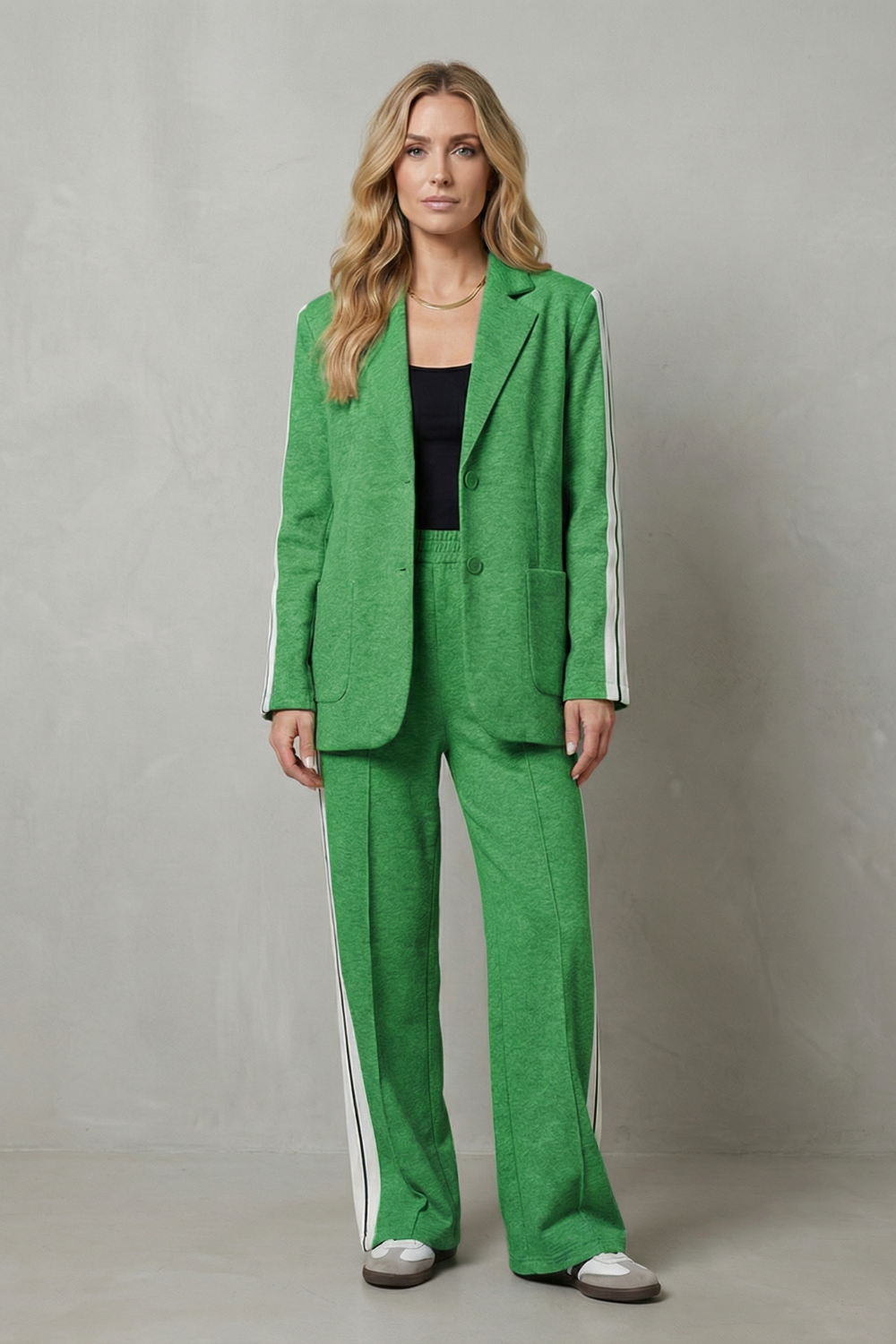 Elvaris – Sporty tailored contrast – Two piece set-10644333855063-OLVIA ROSE LONDON
