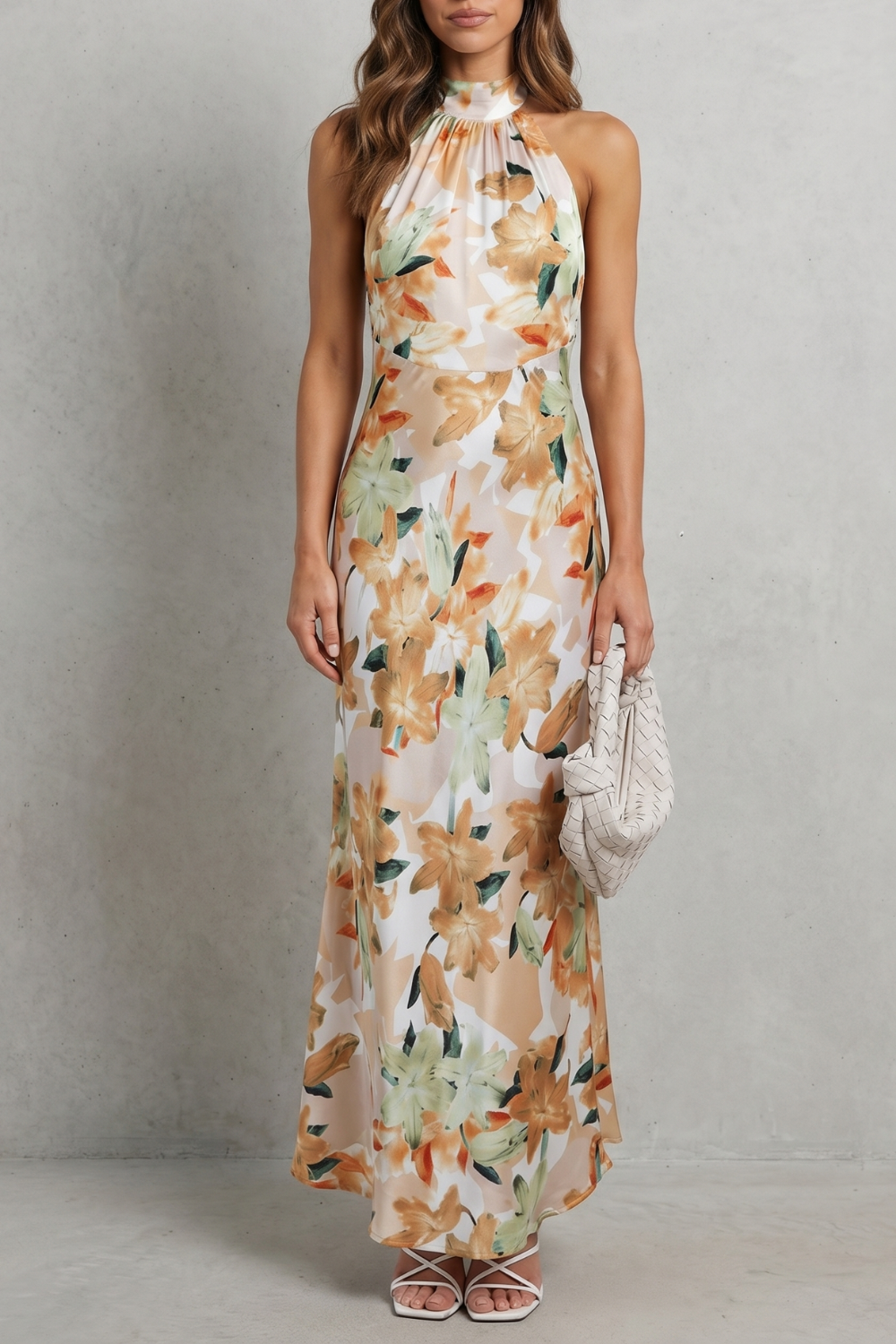 Emberelle – Floral halter elegance – Maxi dress-10747266105687-OLVIA ROSE LONDON