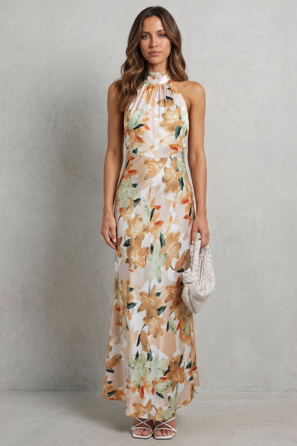 Emberelle – Floral halter elegance – Maxi dress-10747266105687-OLVIA ROSE LONDON