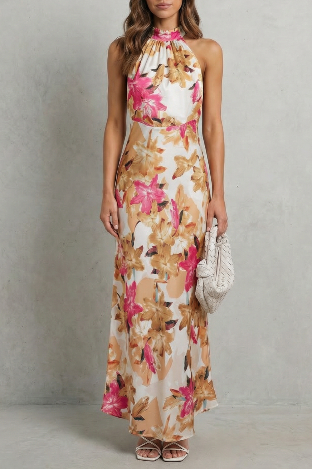 Emberelle – Floral halter elegance – Maxi dress-10747266105687-OLVIA ROSE LONDON